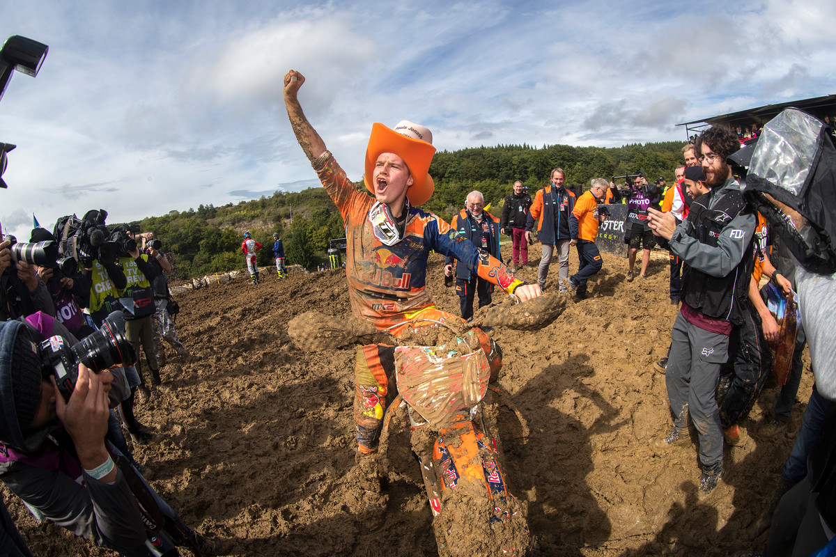 Jonass is the first rider from Latvia to win an MX2 World Championship.