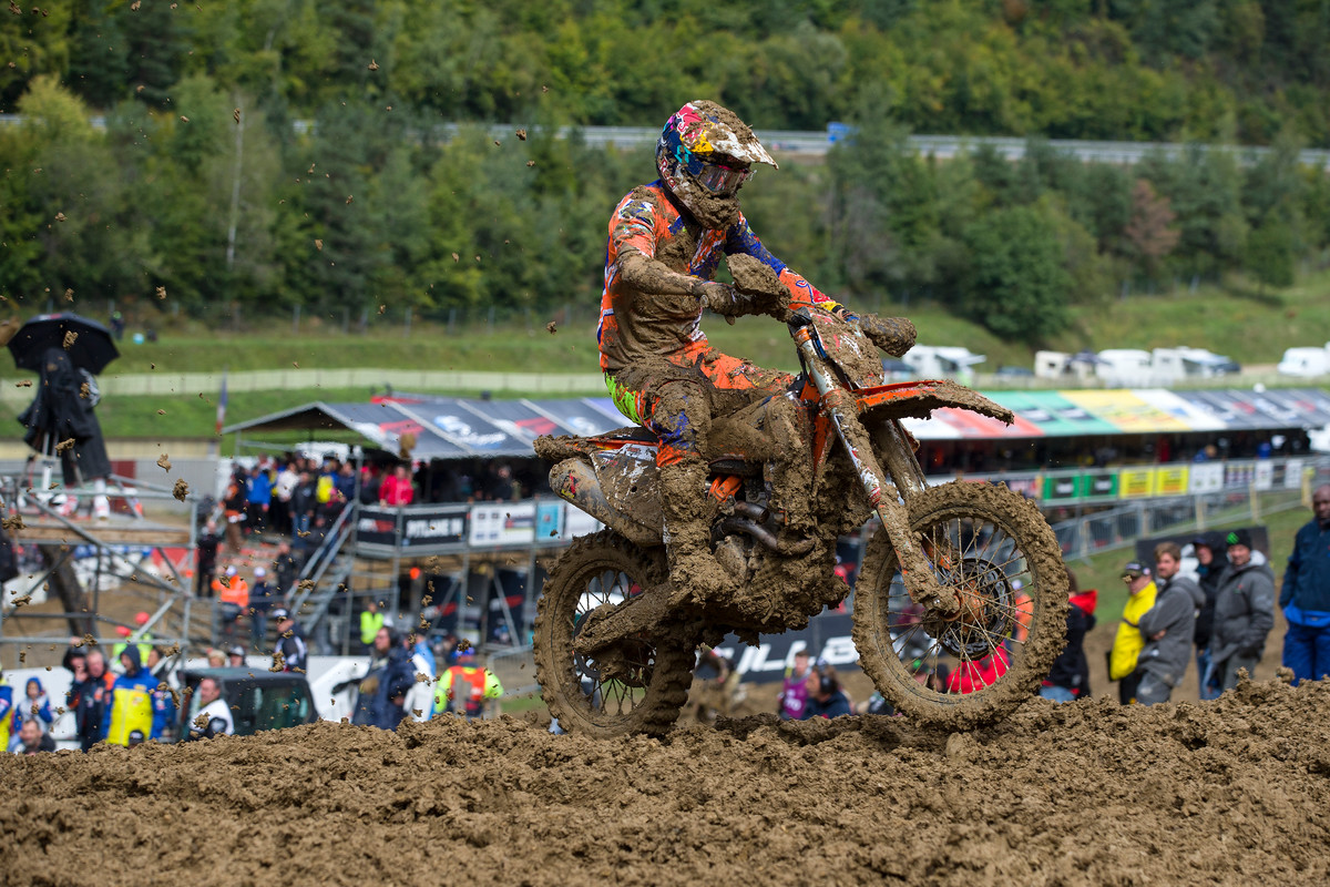 Jonass clinched his first world championship in the mud over the weekend.