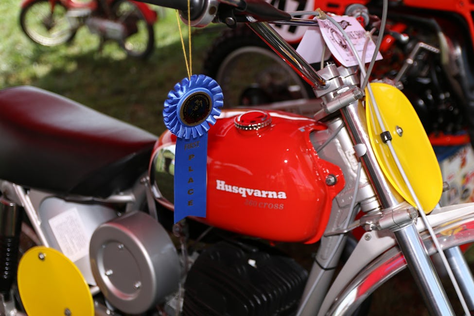 Tim Cochran's 1970-1971 Husqvarna stole the show in the Golden Era of the Vintage Bike Contest.