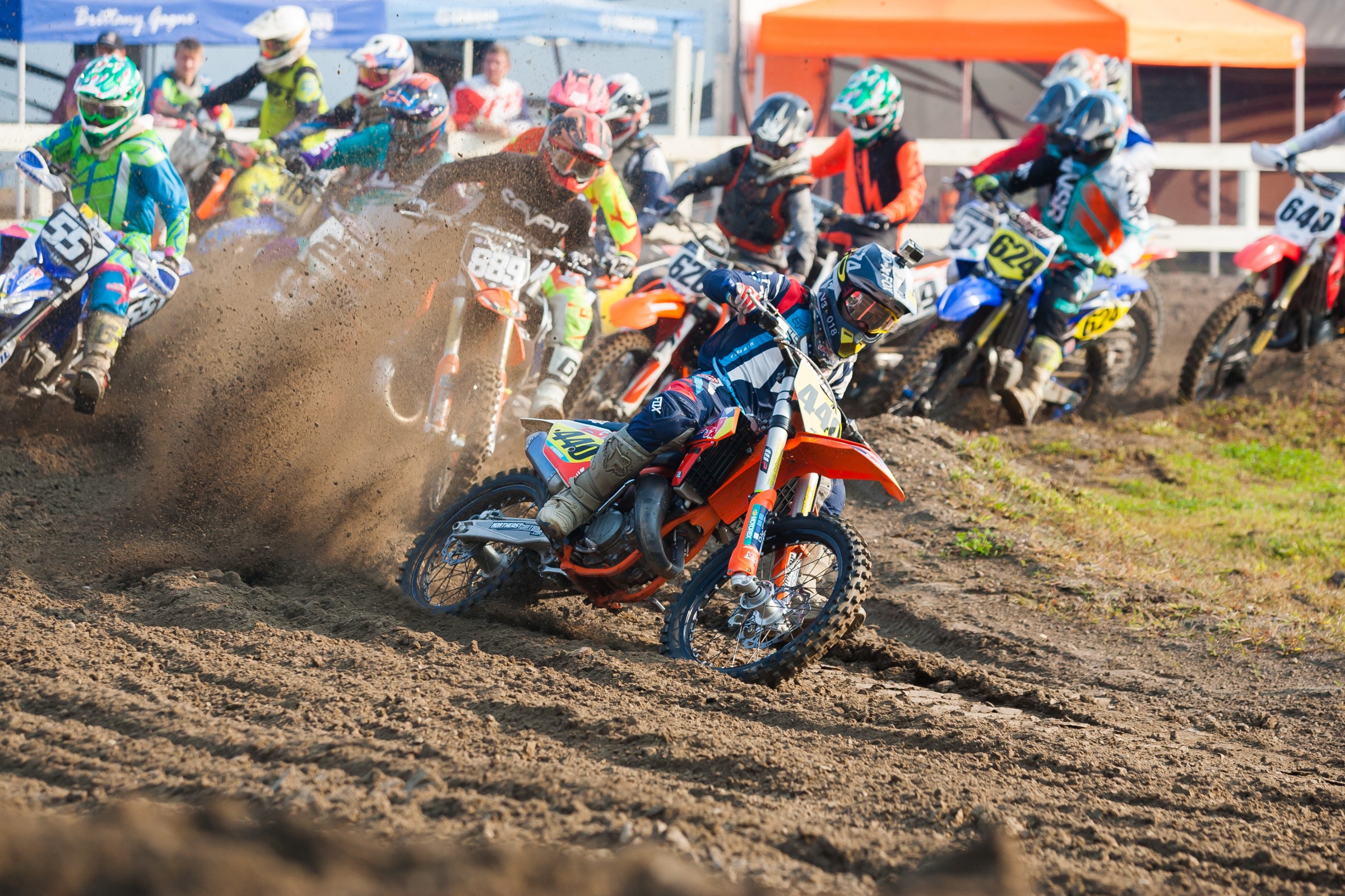 But he had plenty of energy on the 125!