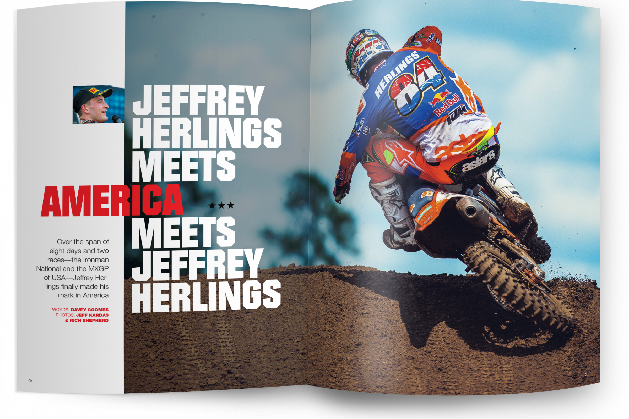 In the Mag, On the Web: Jeffrey Herlings Meets America