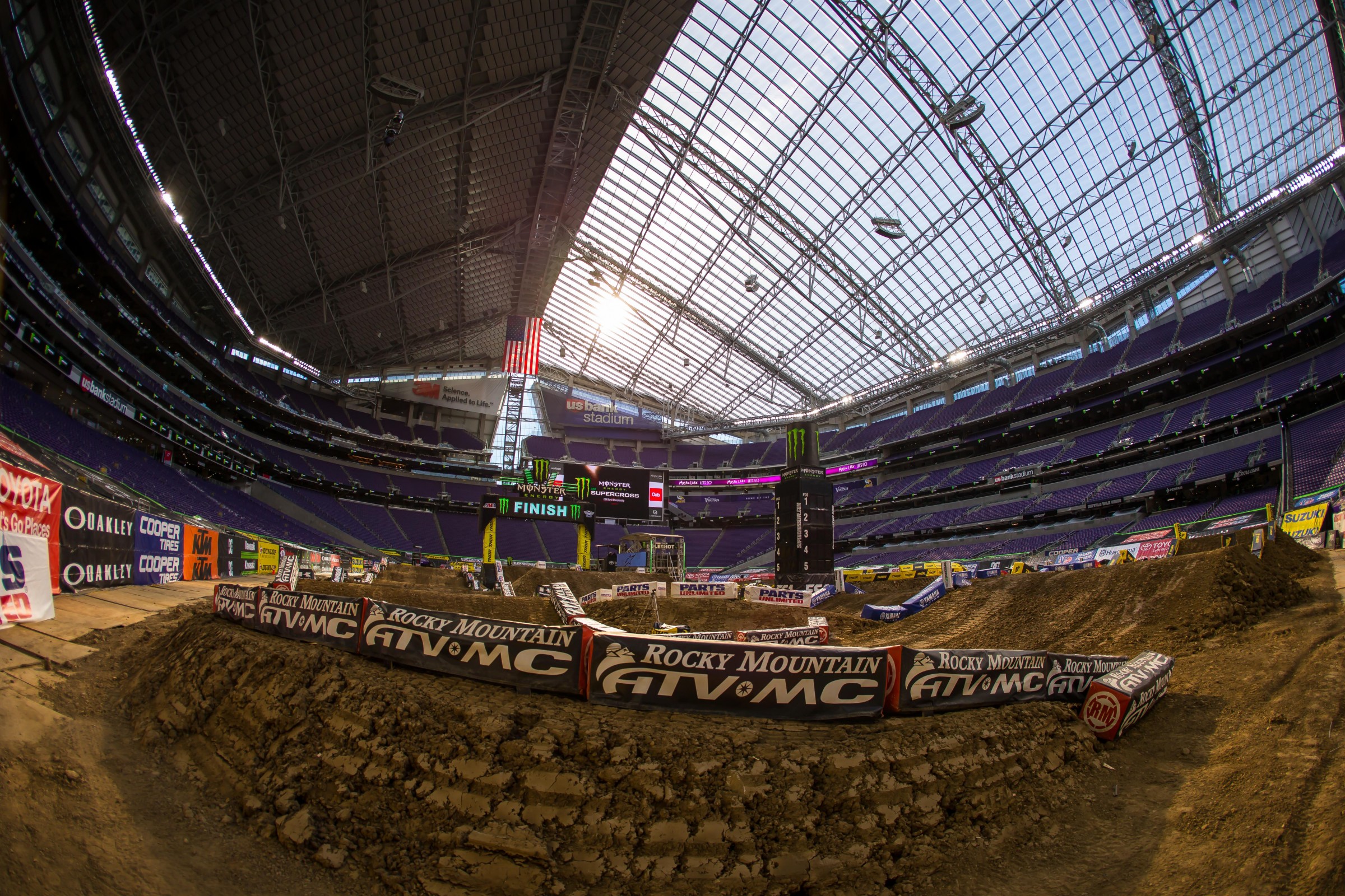 U.S. Bank Stadium in Minneapolis will host one of the Triple Crown rounds.
