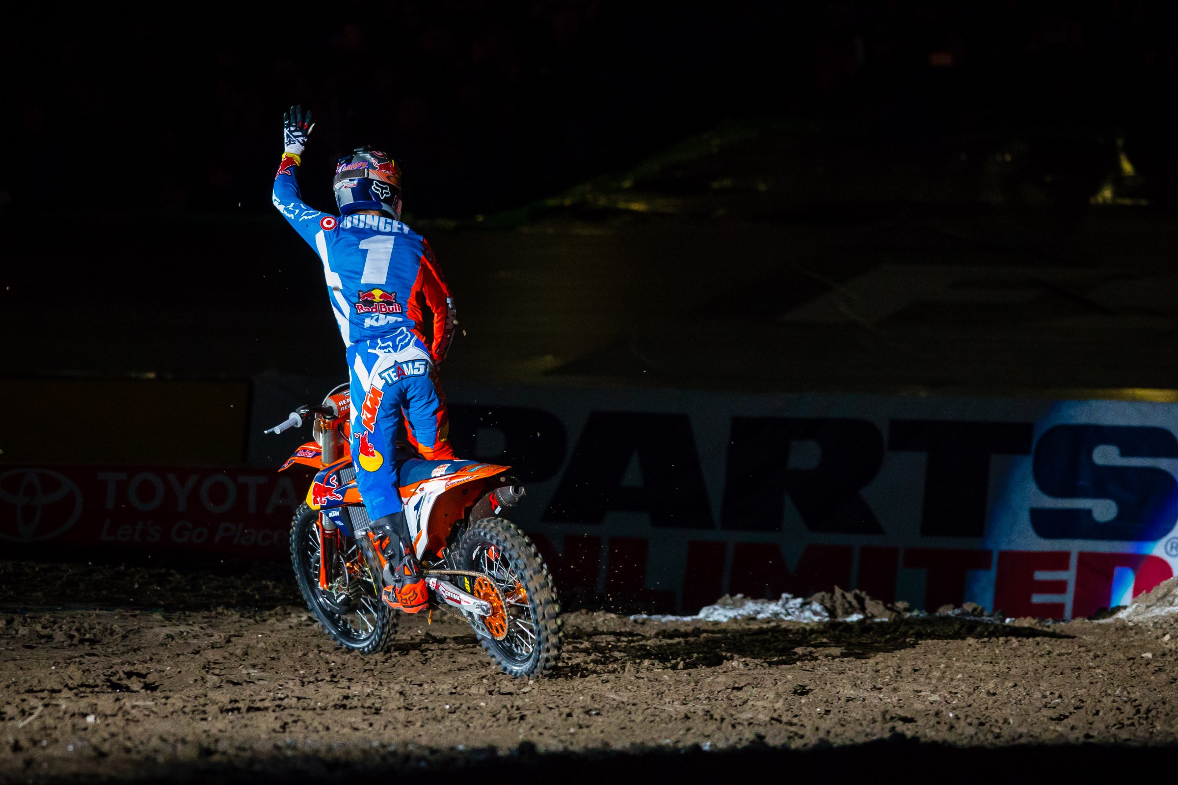 Dungey's first win of the 2017 supercross season was at Anaheim 2.