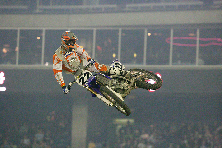 Reed (above), Carmichael, and Stewart all competed in the World Supercross GP.