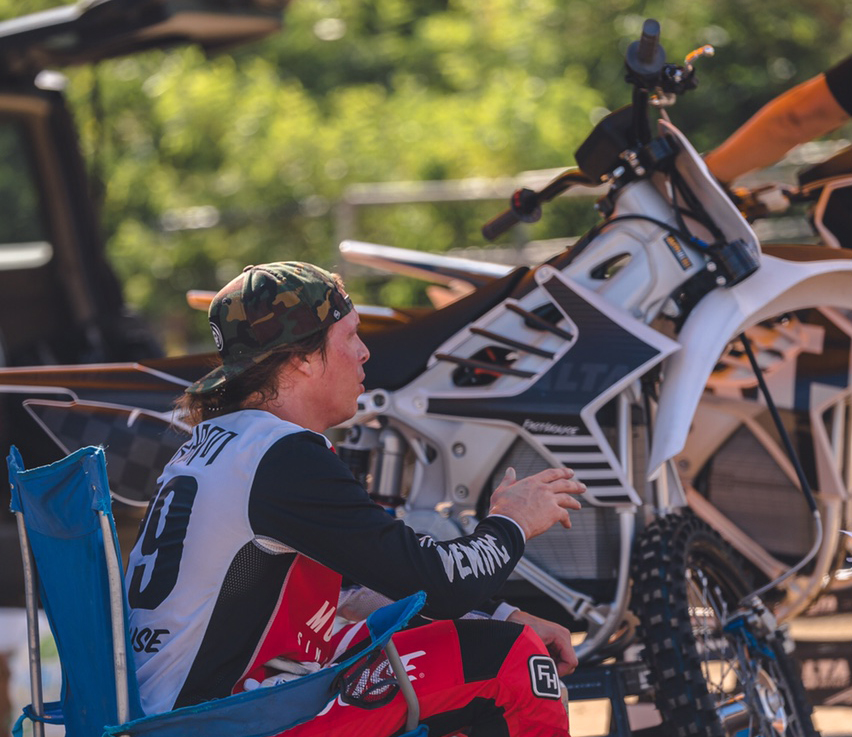Recently, Darryn has been testing electric bikes with Alta Motors.