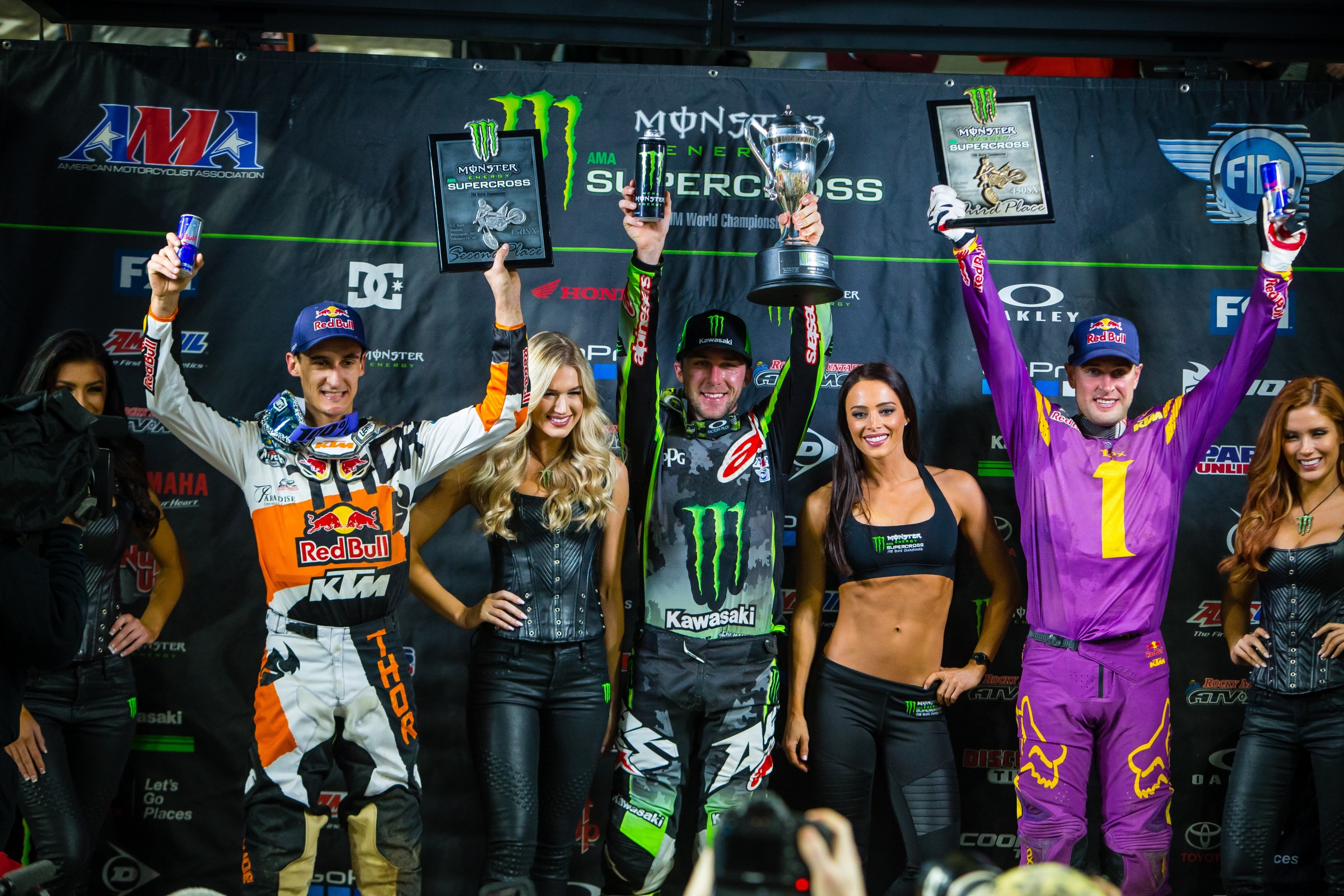 With Dungey (right) gone, will 2018 be the year for Tomac (center)?
