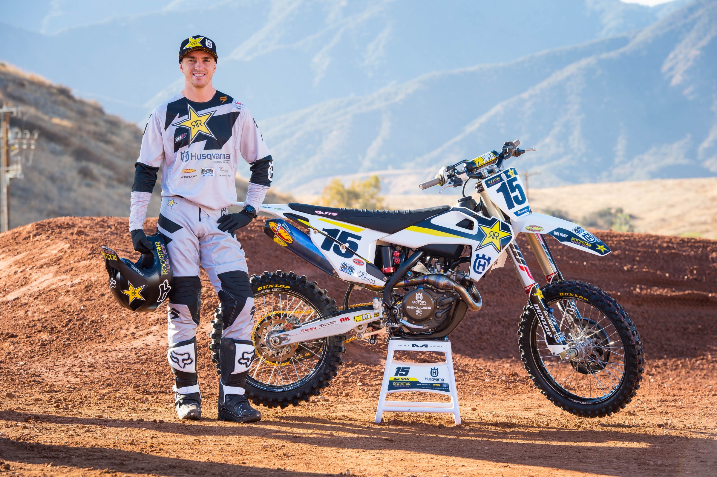 Wilson's back for another year with Rockstar Energy Husqvarna.