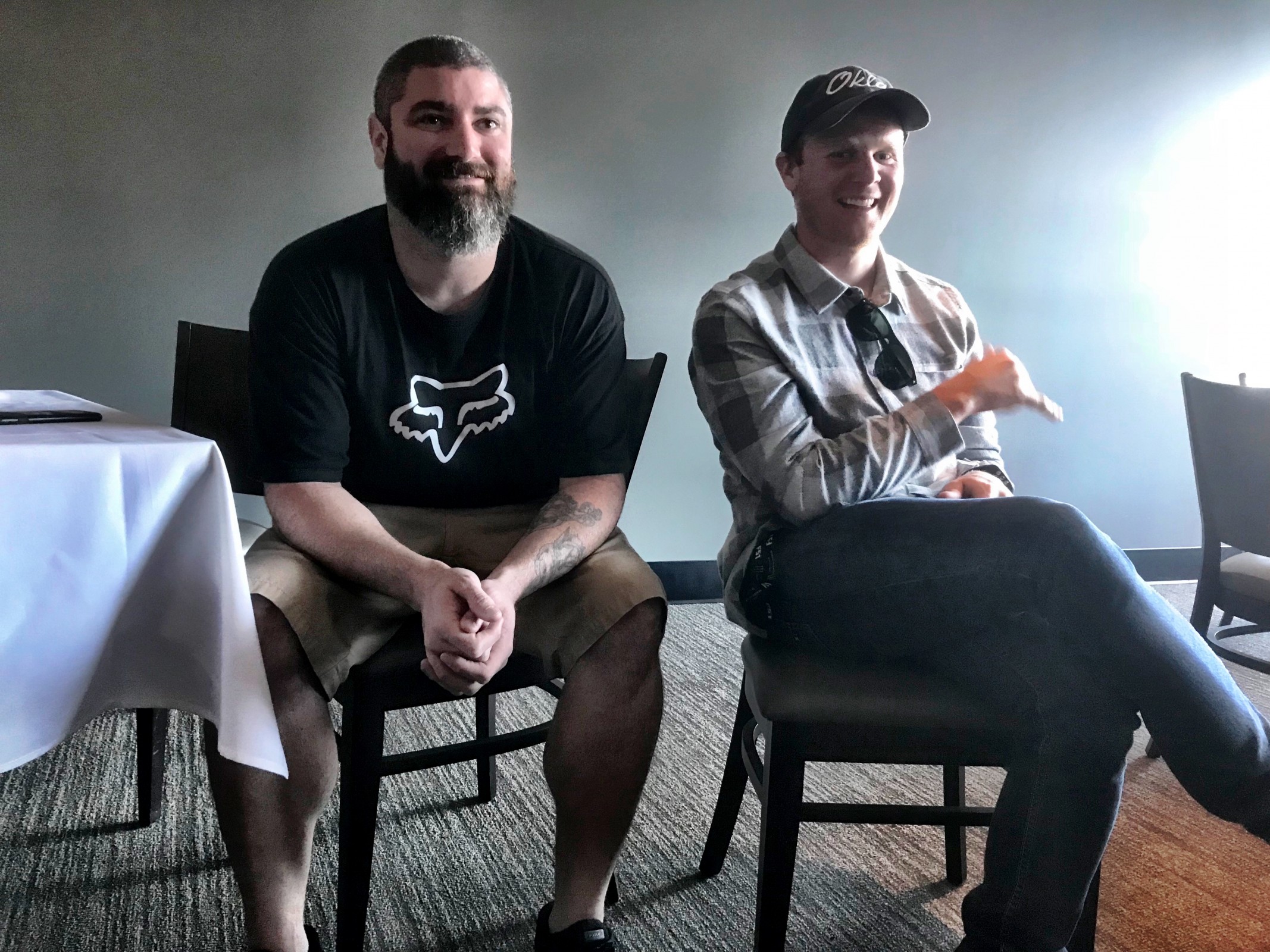 Aaron West from Fox Racing and Trey Canard