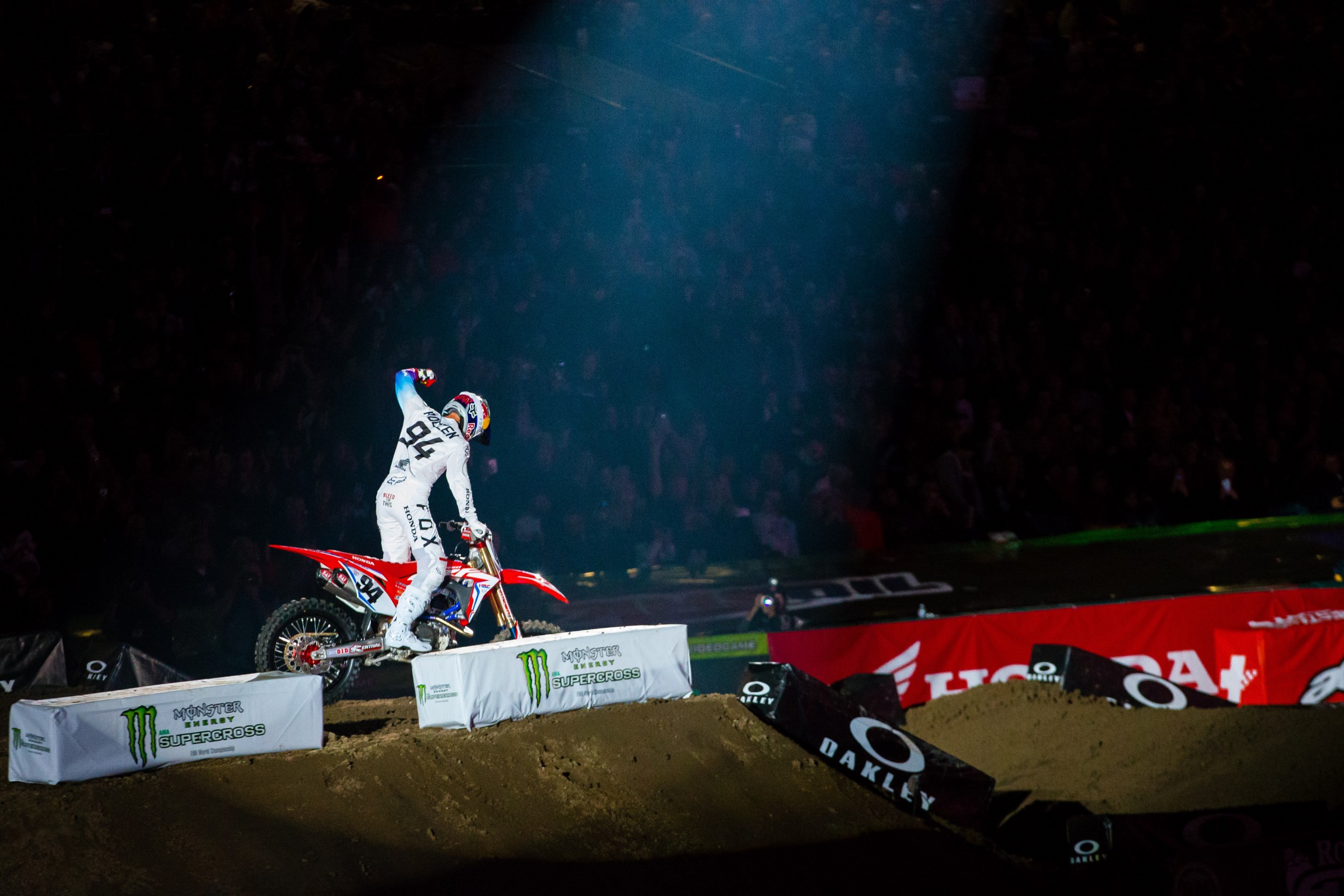 Roczen finished fourth in his return to racing.