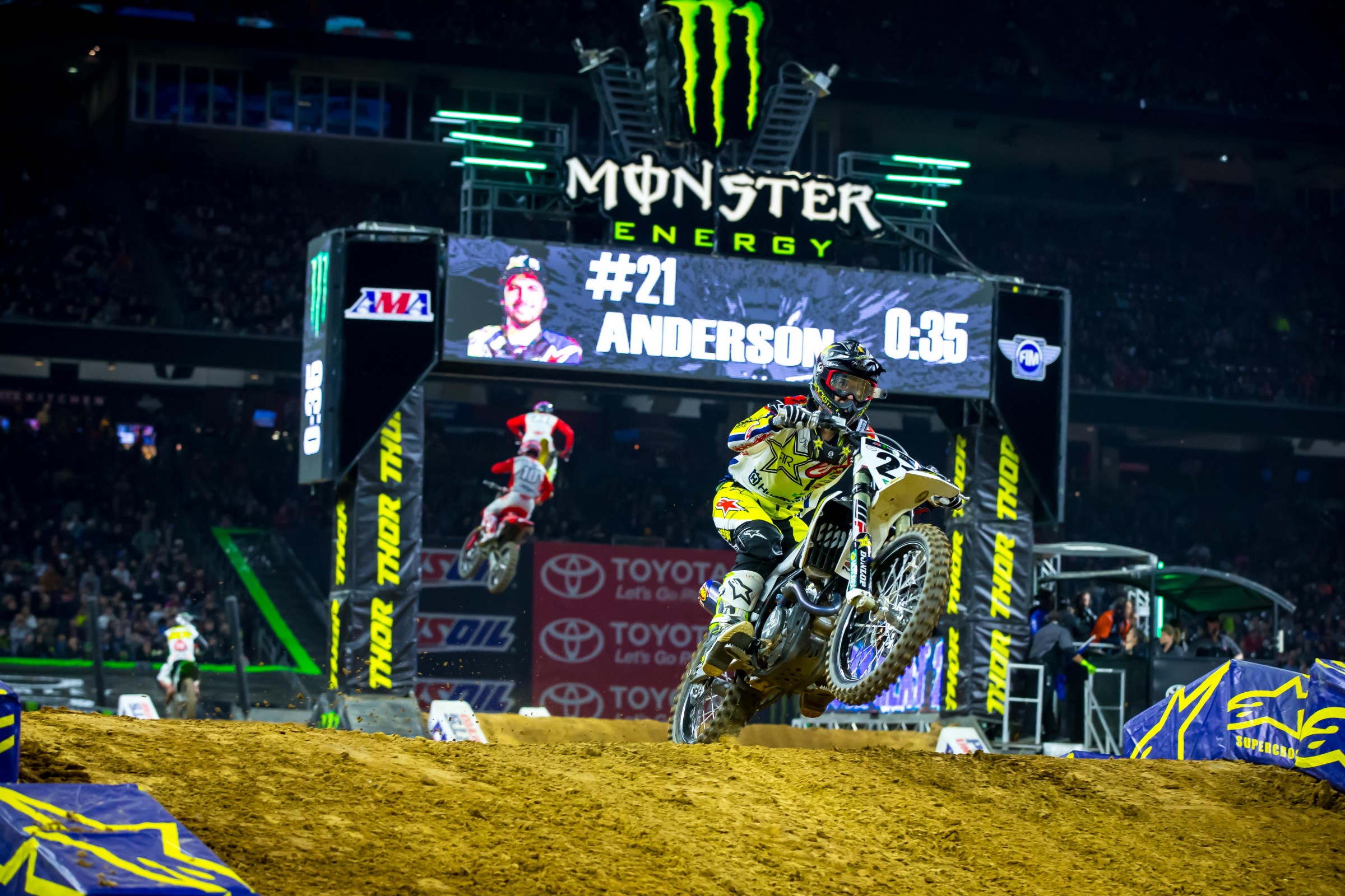 Anderson was on another level all day and night.