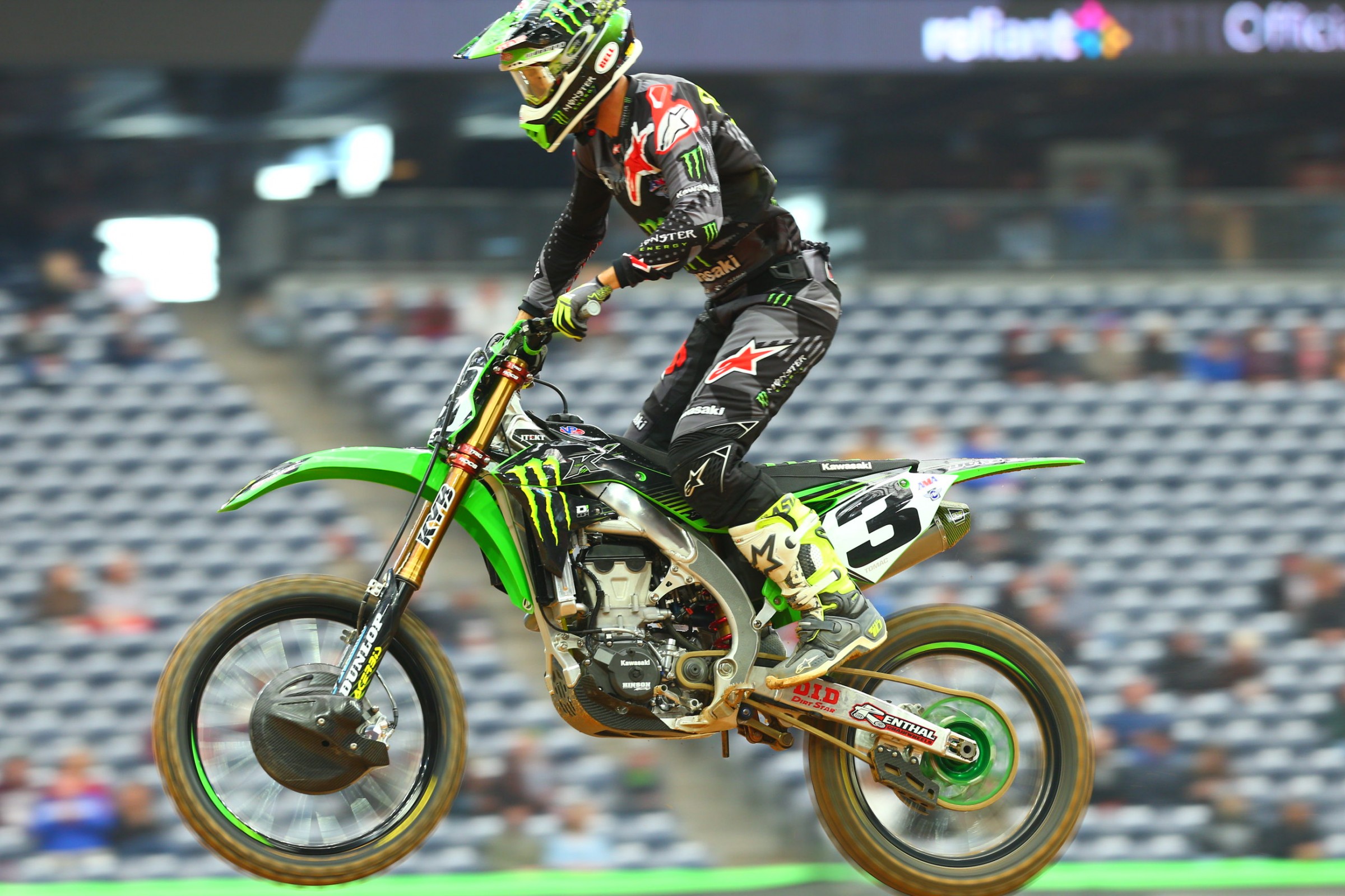 Tomac gave it a shot in practice but couldn't ride more than a handful of laps.