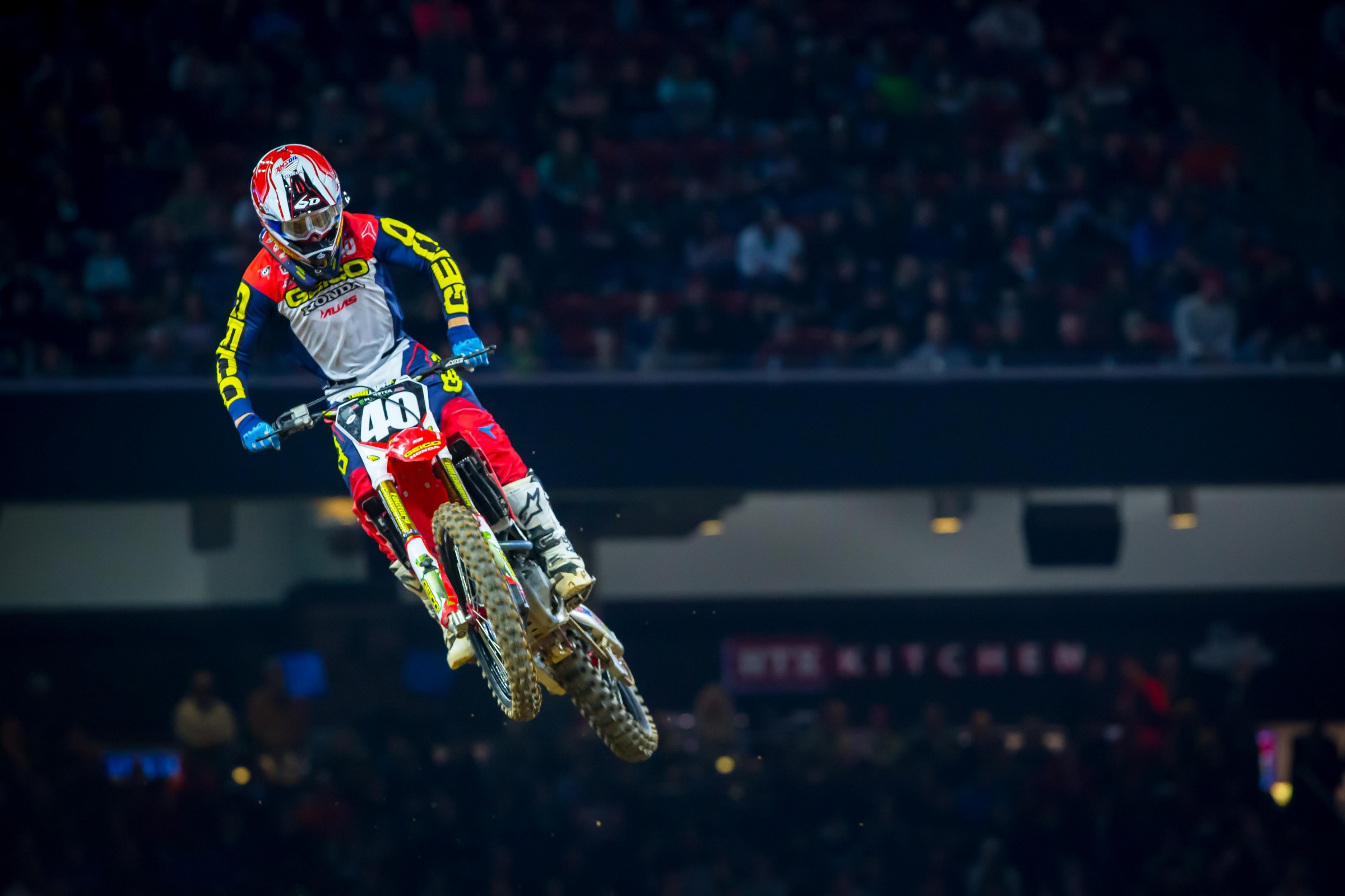 Sexton found the podium in just his second career supercross race.
