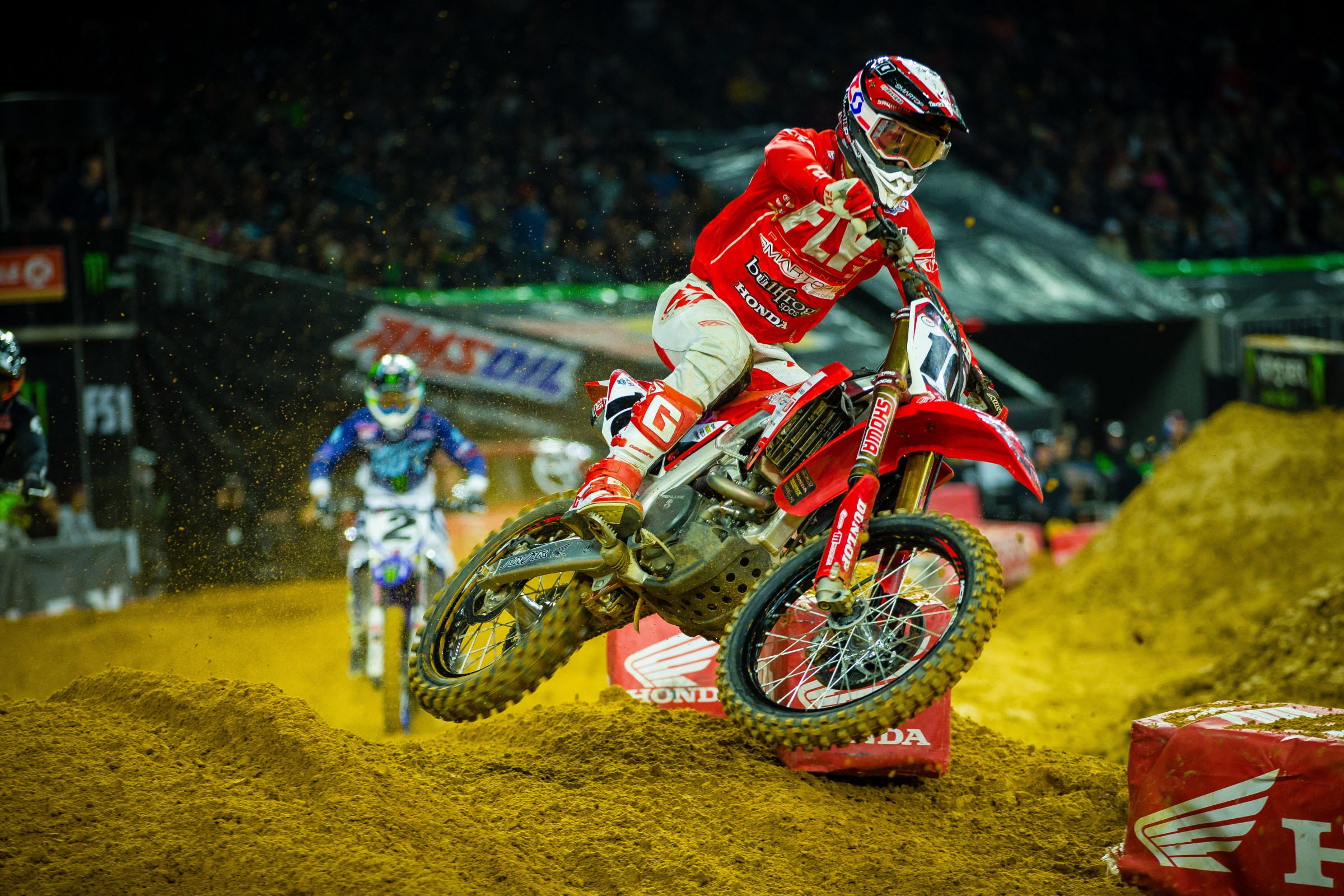 Brayton placed seventh in the season opener in Anaheim.