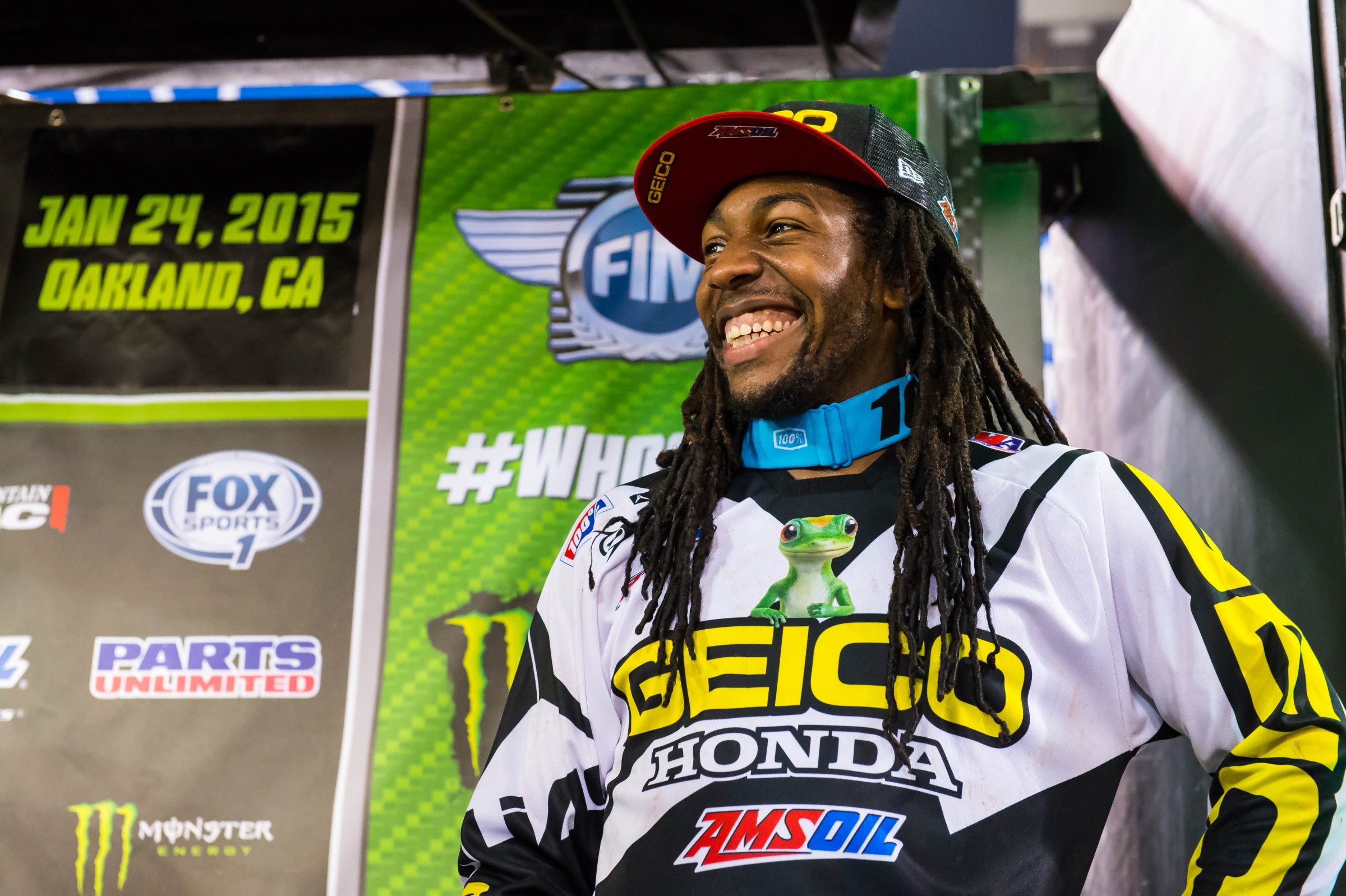 Malcolm Stewart took his first win at Oakland SX in 2015.