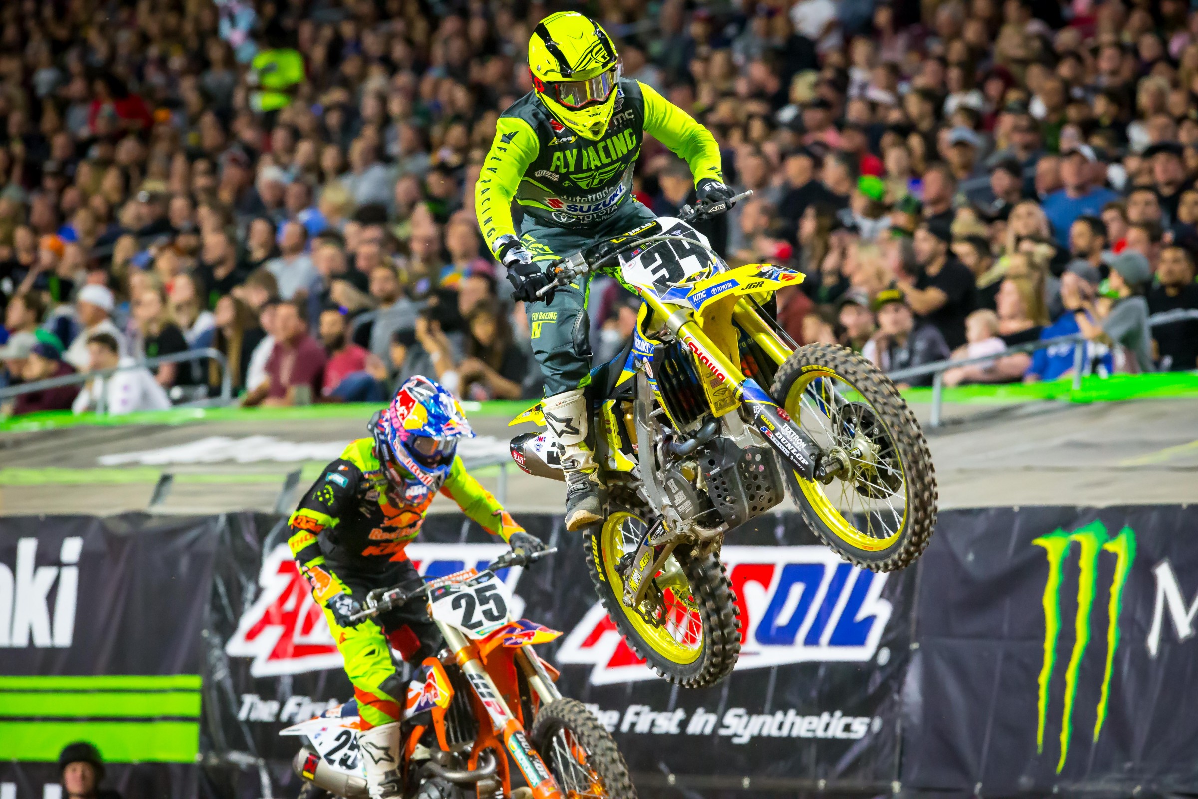 Musquin (25) took Peick's (34) usual fifth-place spot this season at Glendale.