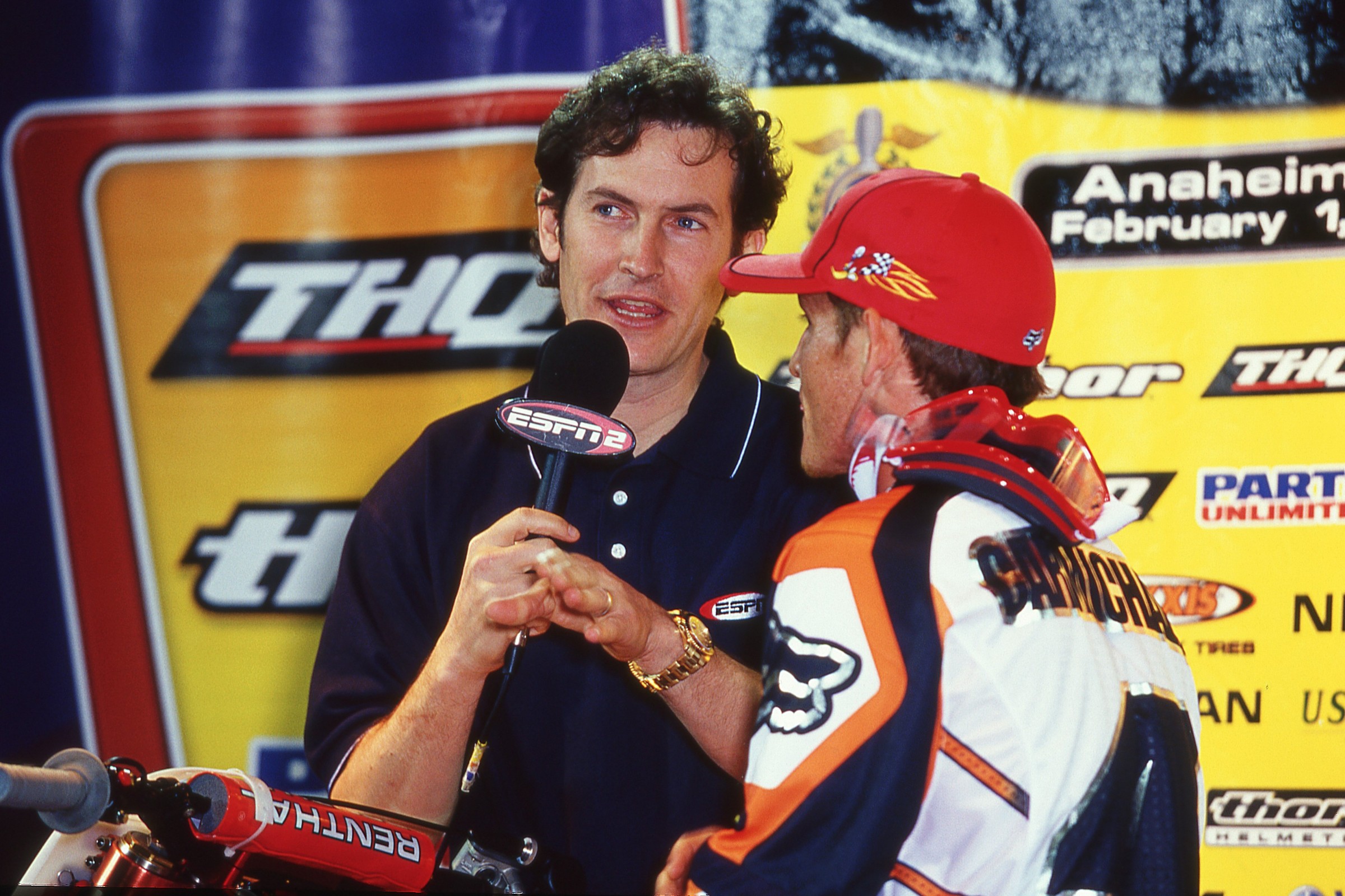 Davey interviews RC after his third straight win in '03.