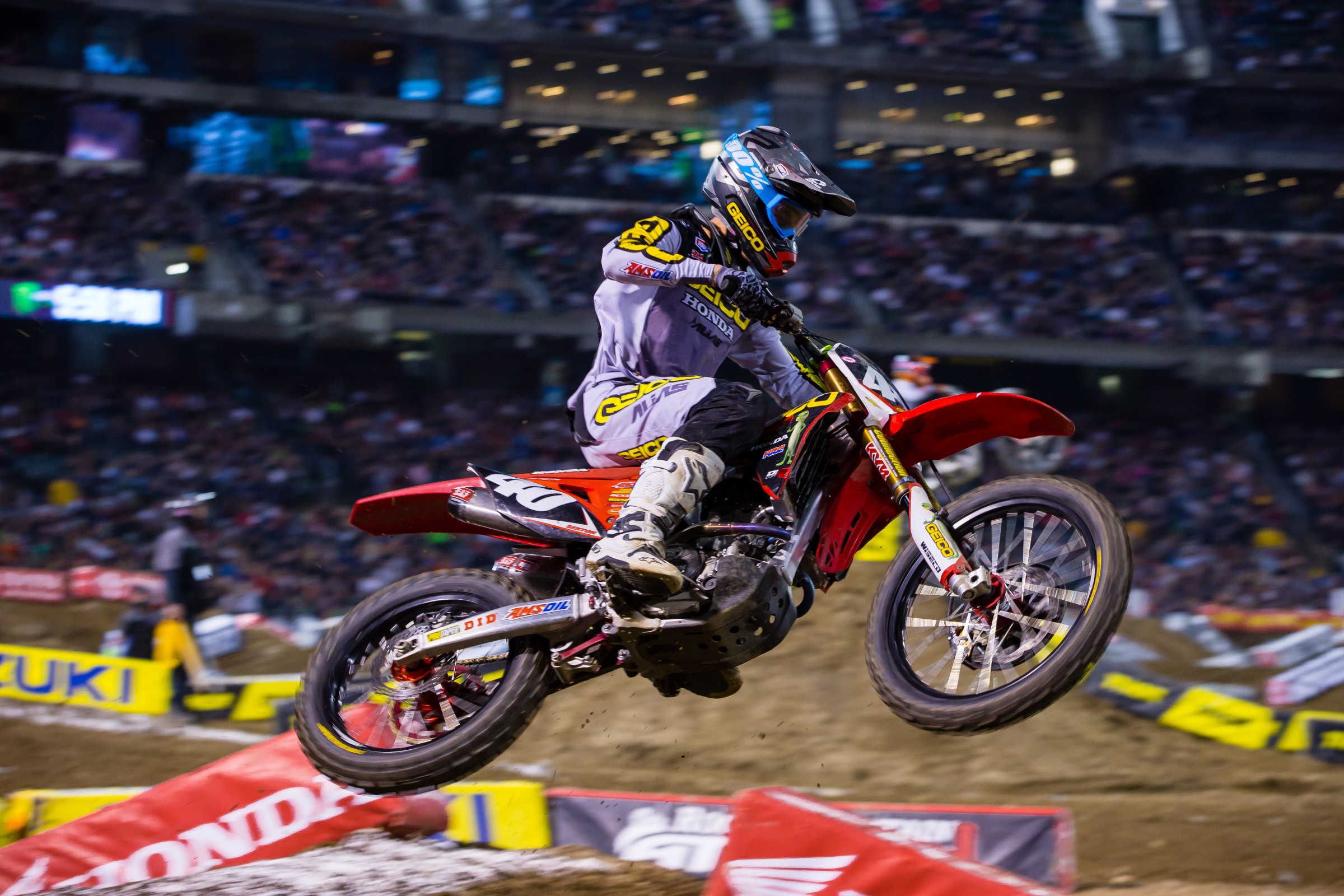 Sexton's best finish so far was third place at Houston.