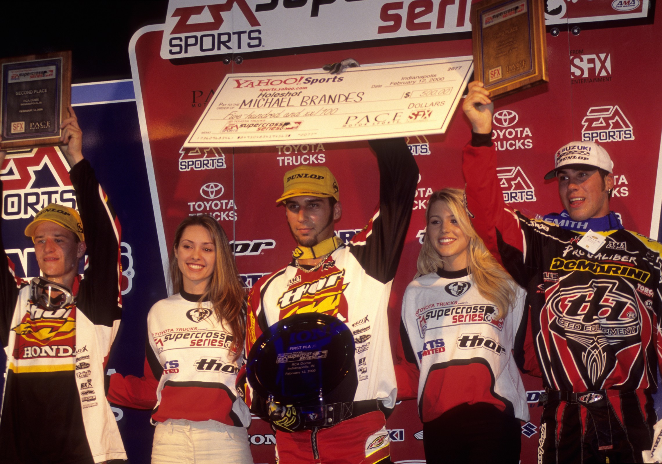 Brandes won the only supercross of his career in '00.