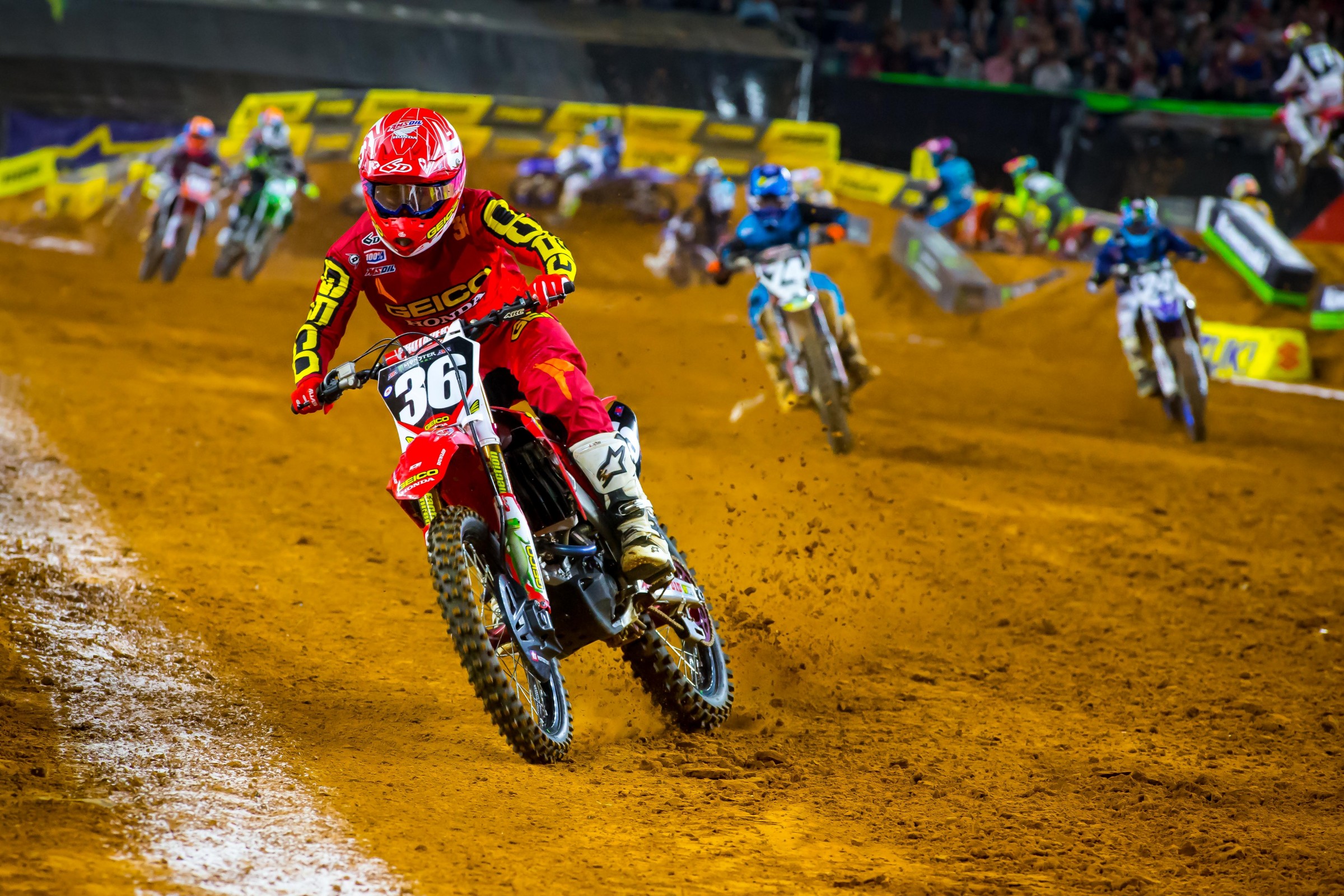 Hampshire got to experience laps led for the first time, but wasn't happy with his riding.