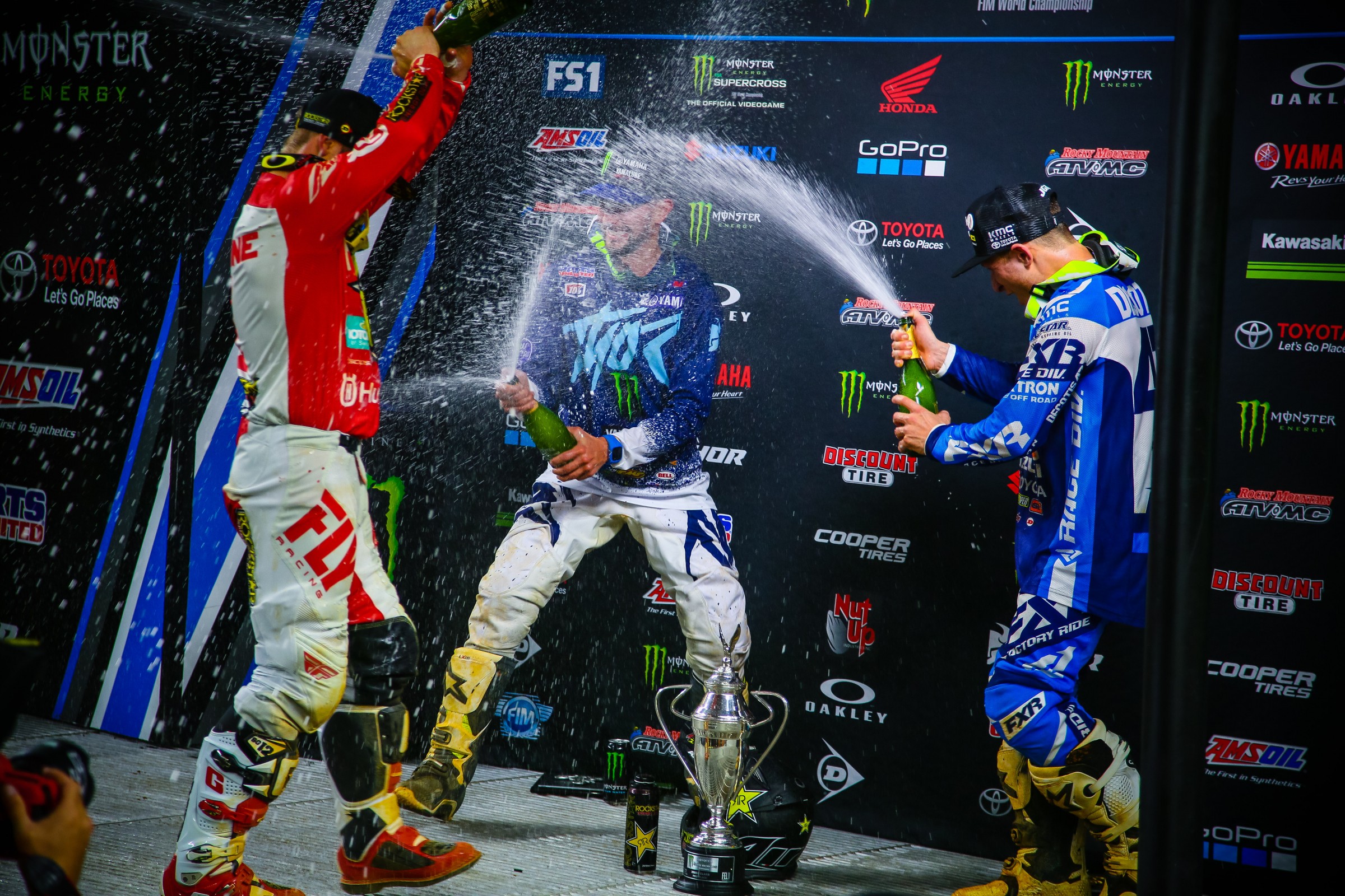 Decotis (right) earned his first career podium in Texas.