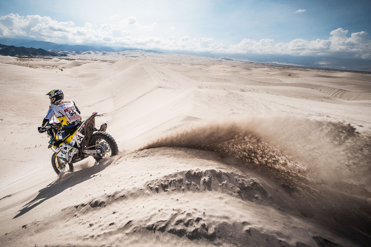 Short traversed the desert in Peru and the highlands of Bolivia during the 2018 Dakar Rally.