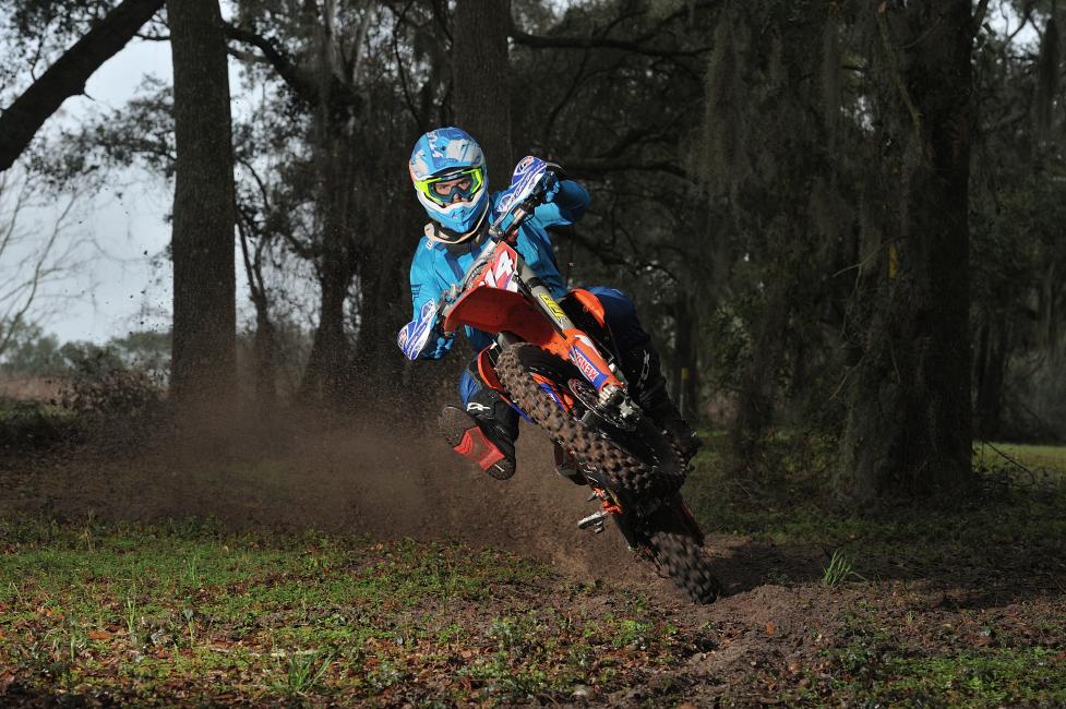 Grant Baylor is part of a new team this year. He'll be on the Tely Energy Racing/KTM team.