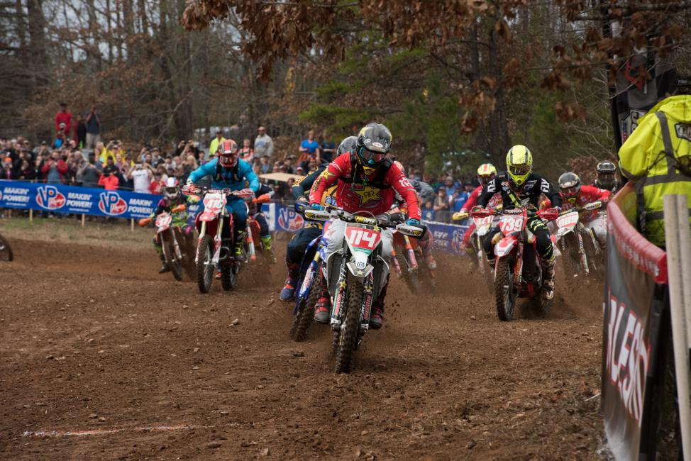 Josh Strang grabbed the All Balls Racing $250 XC1 Holeshot at round one.