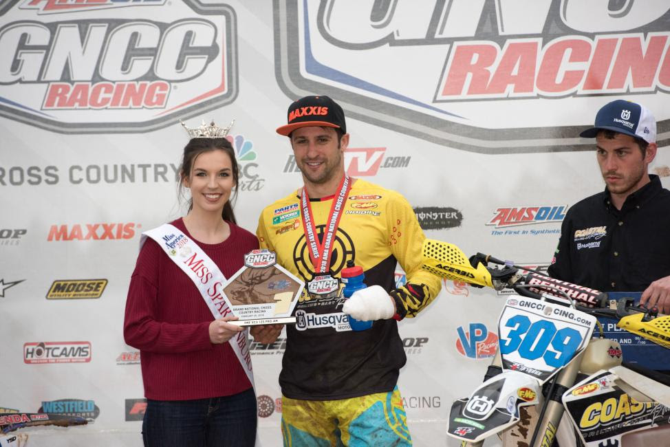 After becoming the 250 A Champion last season, Alex Teagarden earned the FMF XC3 125 Pro-Am class win at round one.
