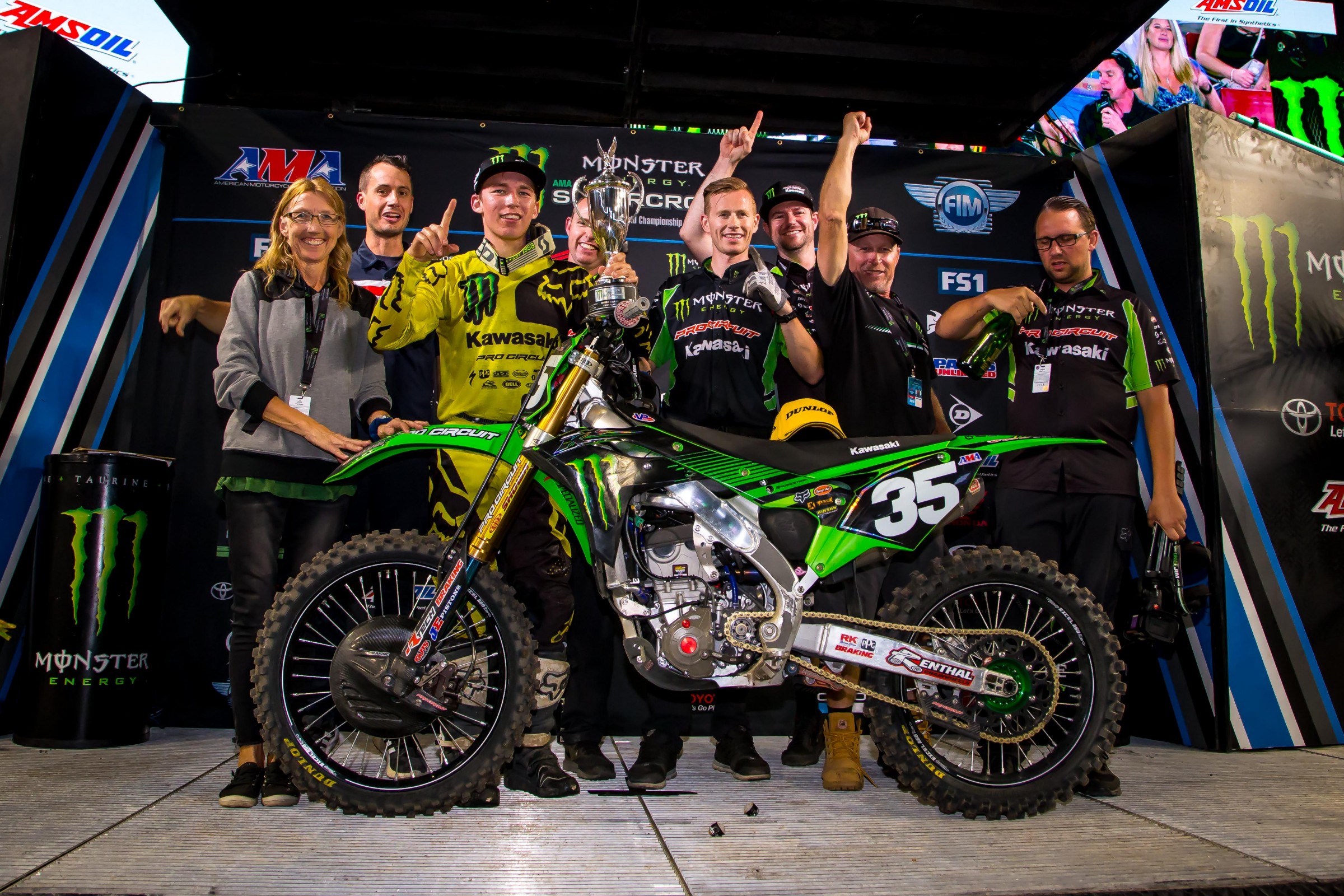 Forkner earned his first career supercross win last weekend in Tampa.