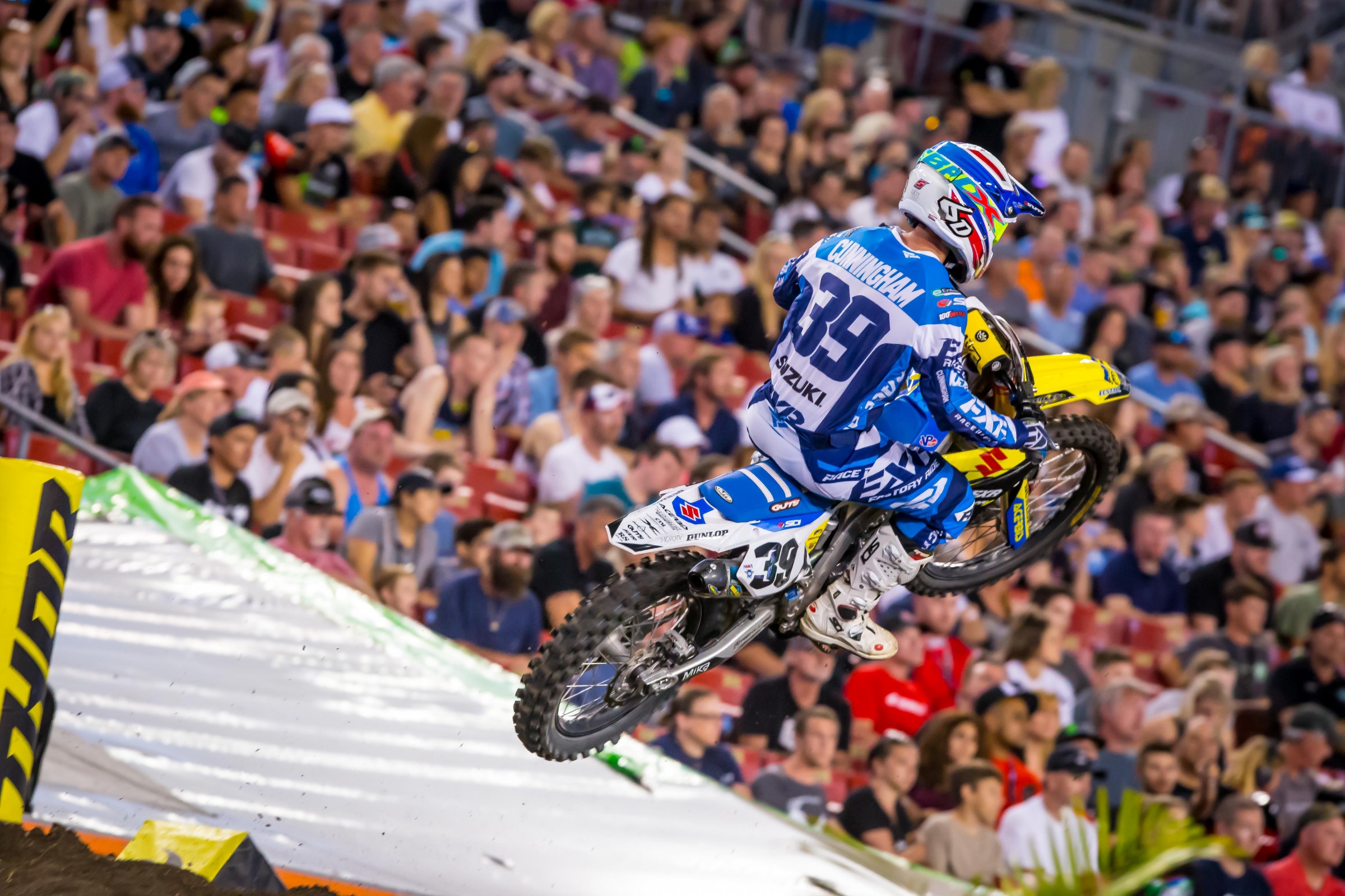 Cunningham is currently 18th in 450SX points.