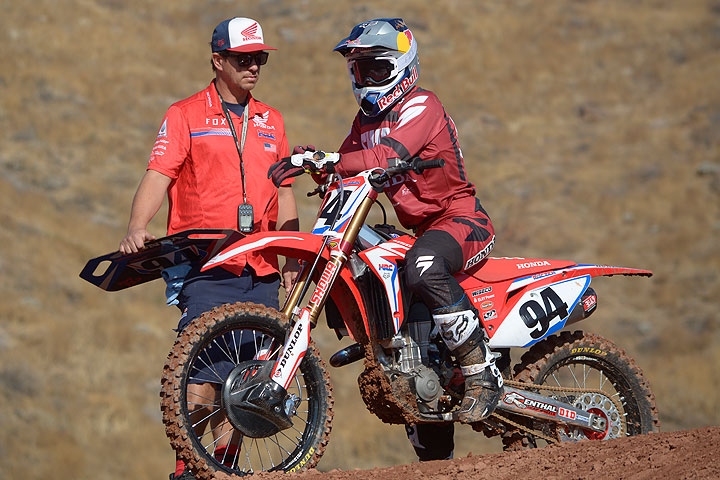 Behind every great rider is a mechanic who works his ass off.