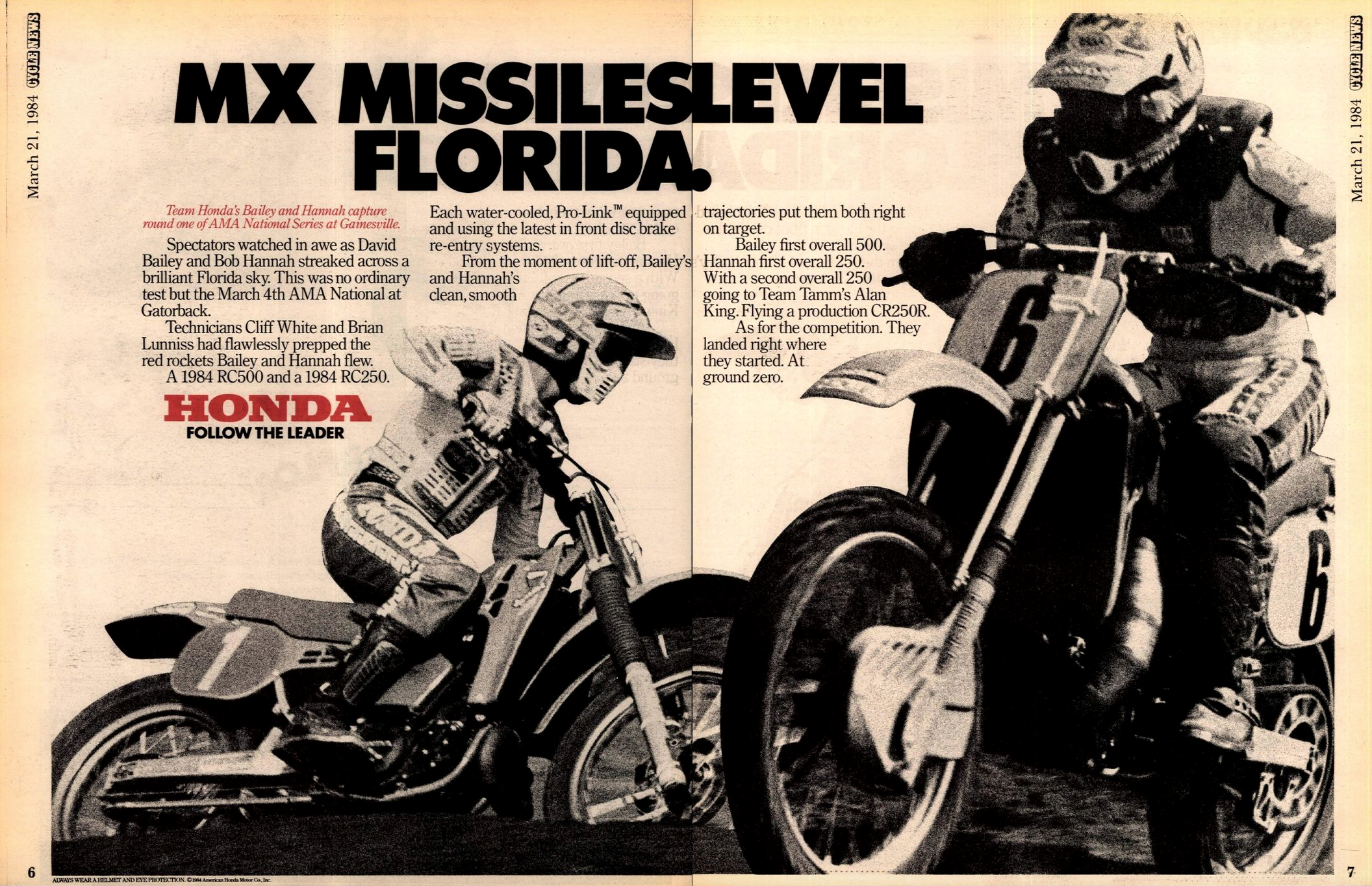 Honda celebrated two out of three Gatorback wins this way...