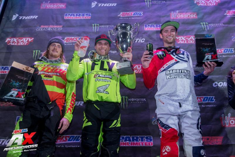 Chris Blose captures his first AMSOIL Arenacross overall victory in Denver, Colorado on March 17.