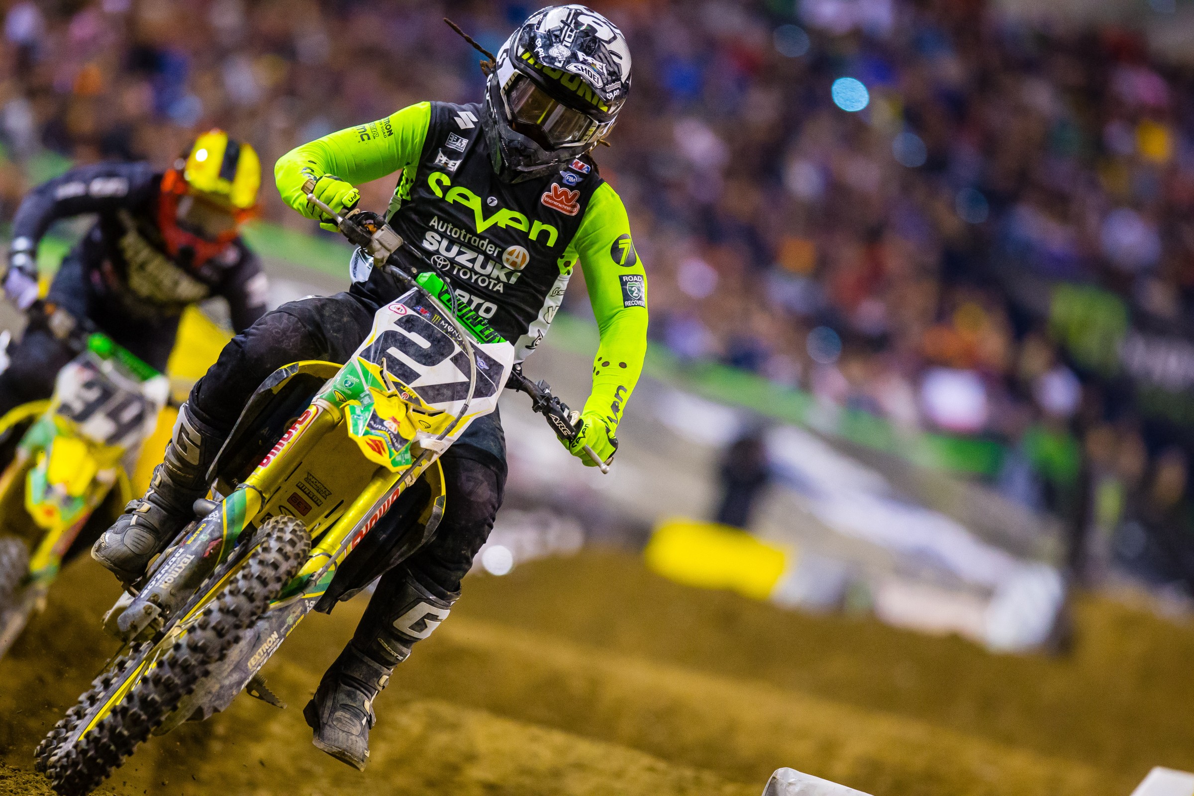 Stewart left Indianapolis with sixth place, his best 450SX finish.
