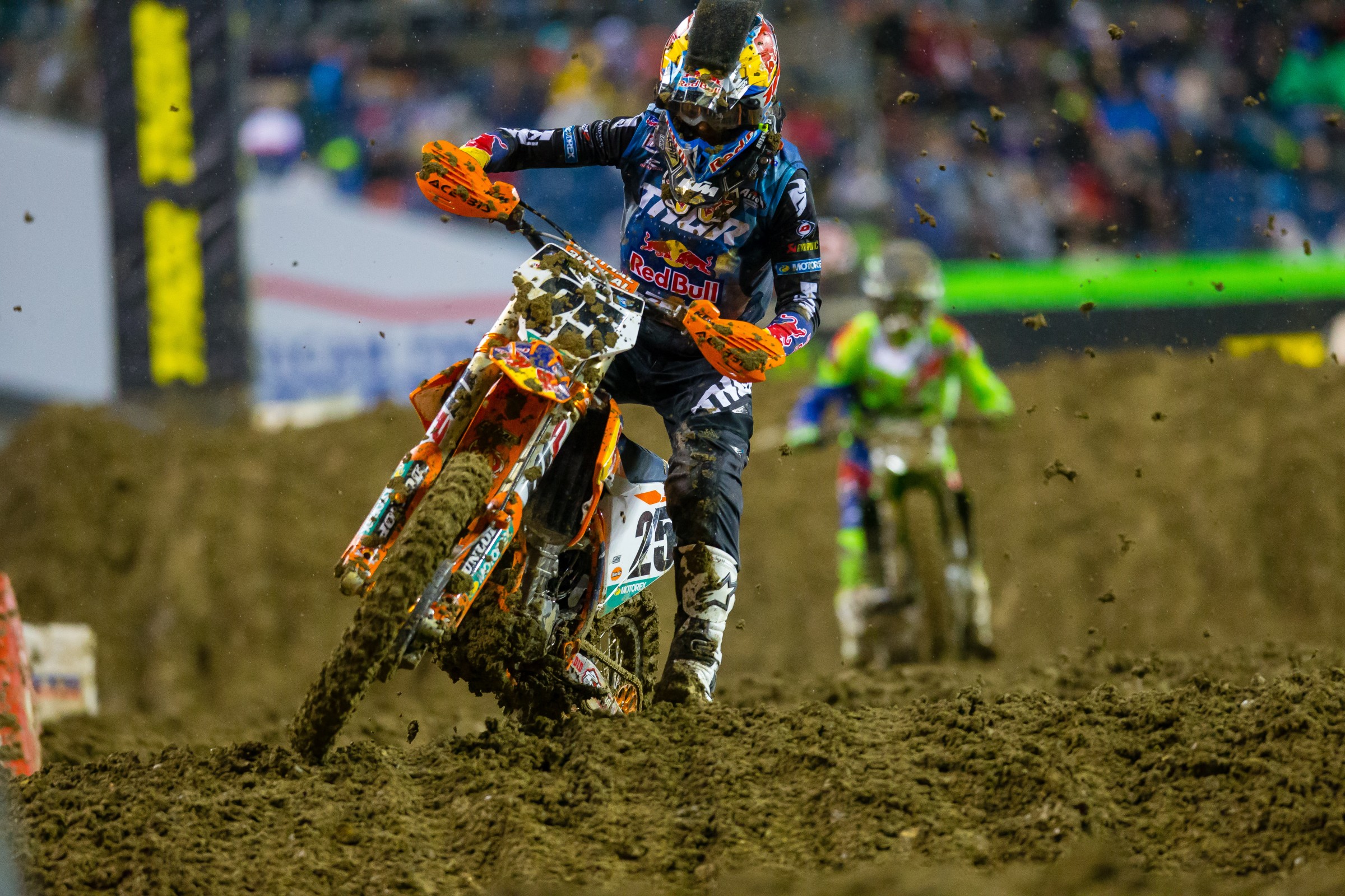 Musquin finished third in Seattle behind Tomac and Anderson.