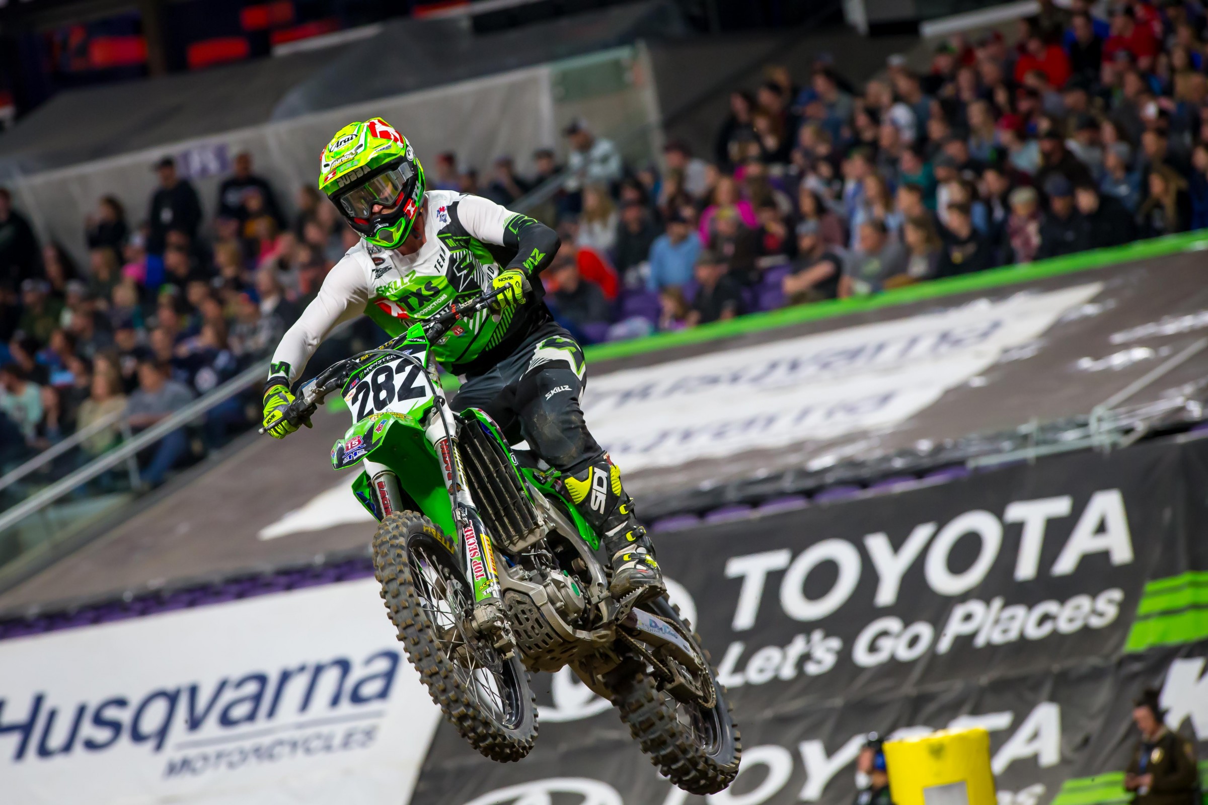 Pauli raced his first main event of the season in Minneapolis.