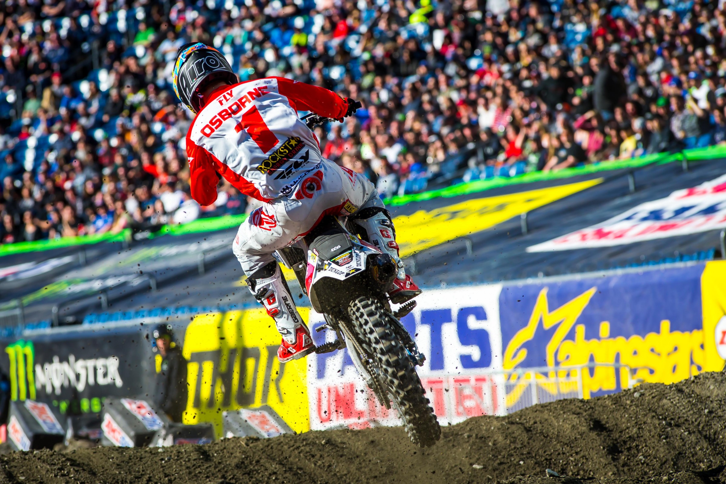 Osborne maintained his points lead with a win in Foxborough over the weekend.