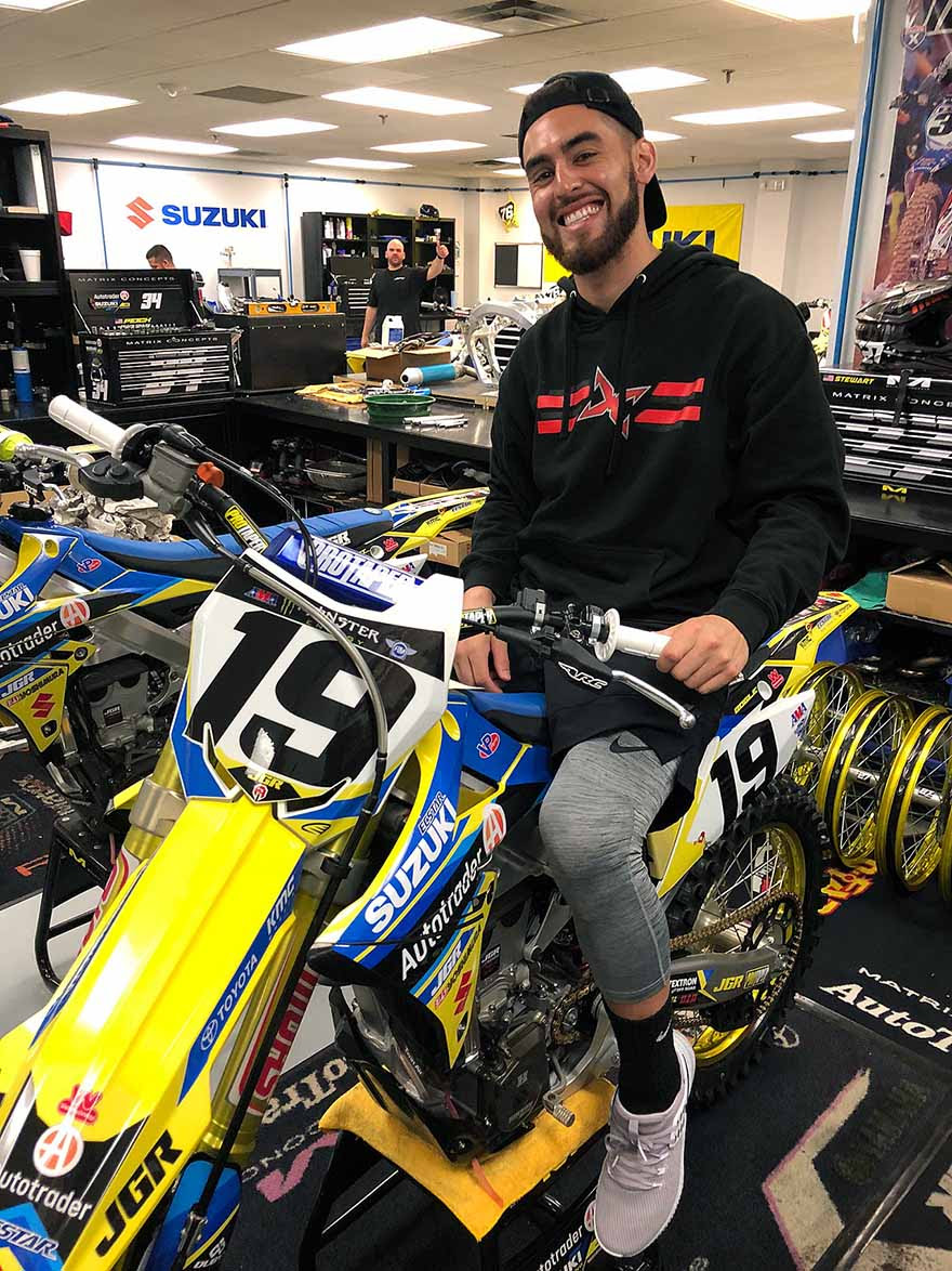This guy is stoked to get back to riding.