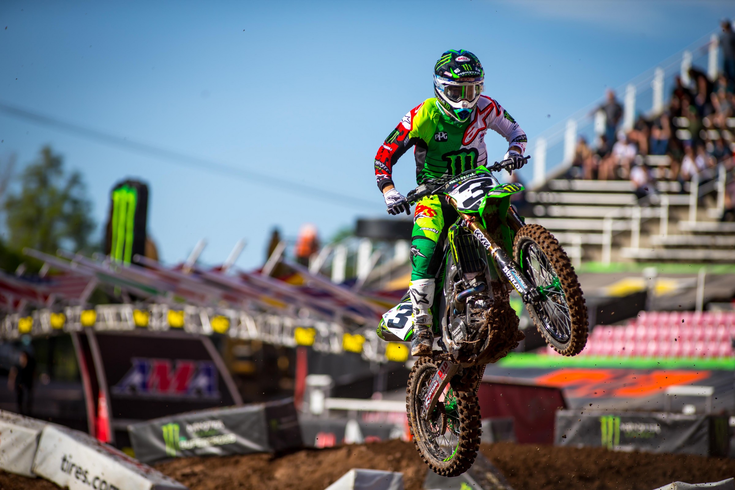 Tomac sits comfortably in third in overall points with 292.