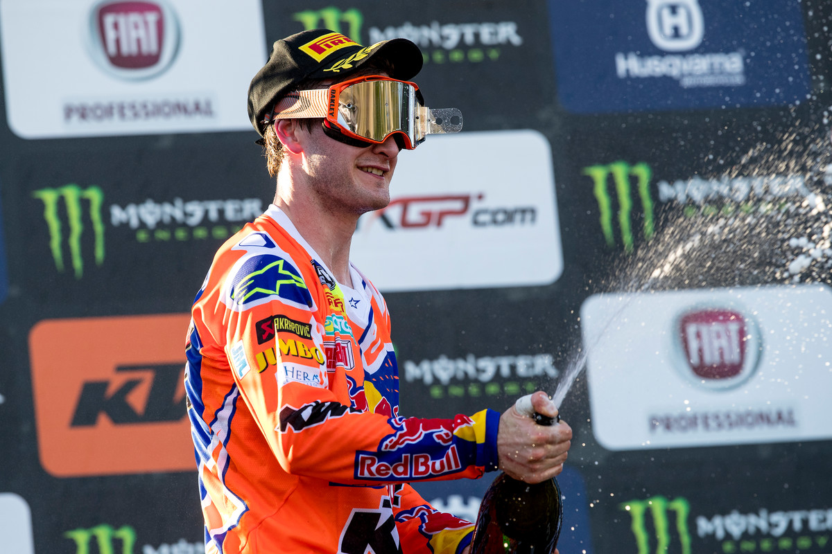 Herlings finished second overall in MXGP.