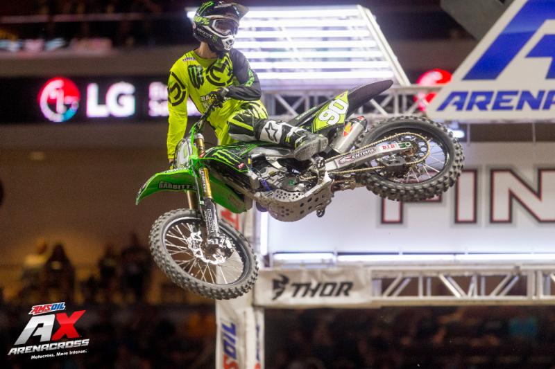 Jacob Hayes captured the 2018 Amsoil Arenacross Championship in Las Vegas at the Orleans Arena on May 4.