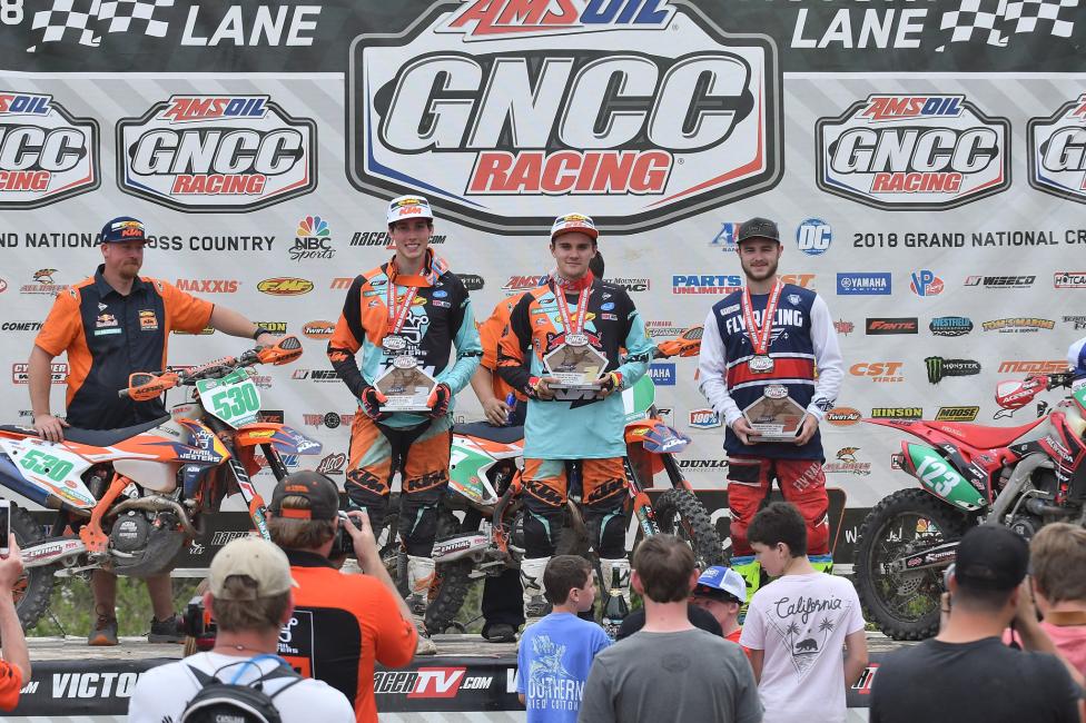 Josh Toth (center) and Ben Kelley (left) have been battling it out all season, but Austin Lee (right) is a native of Indiana and looking to earn his first win in front of family and friends.