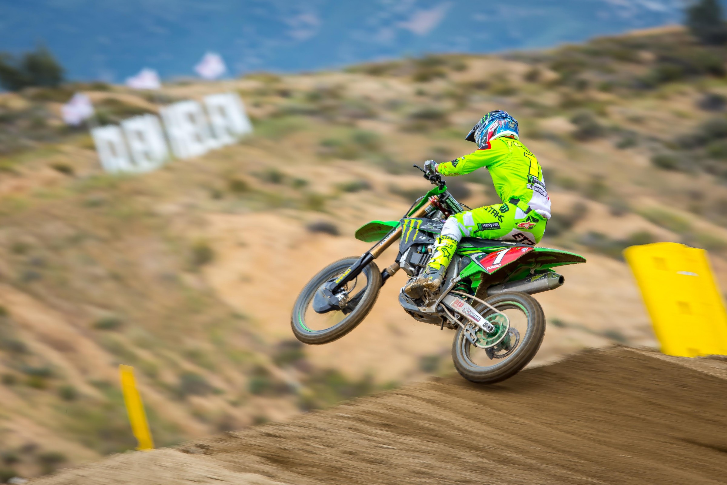 Tomac has won all four motos of the season so far.
