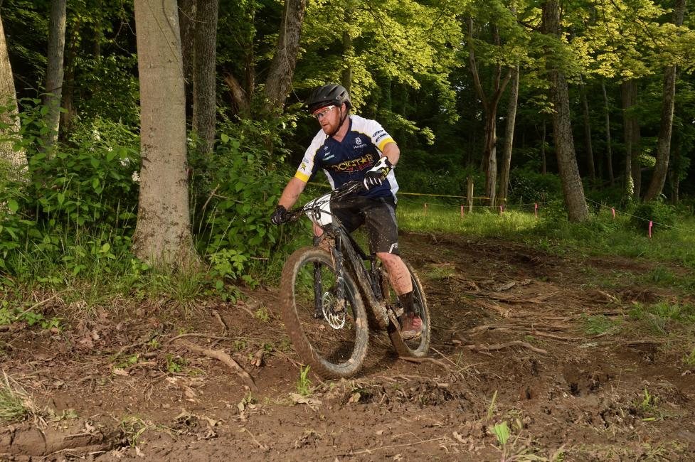 Leon Hanson took the first Fantic eMTB race Friday evening at The Wiseco John Penton GNCC.