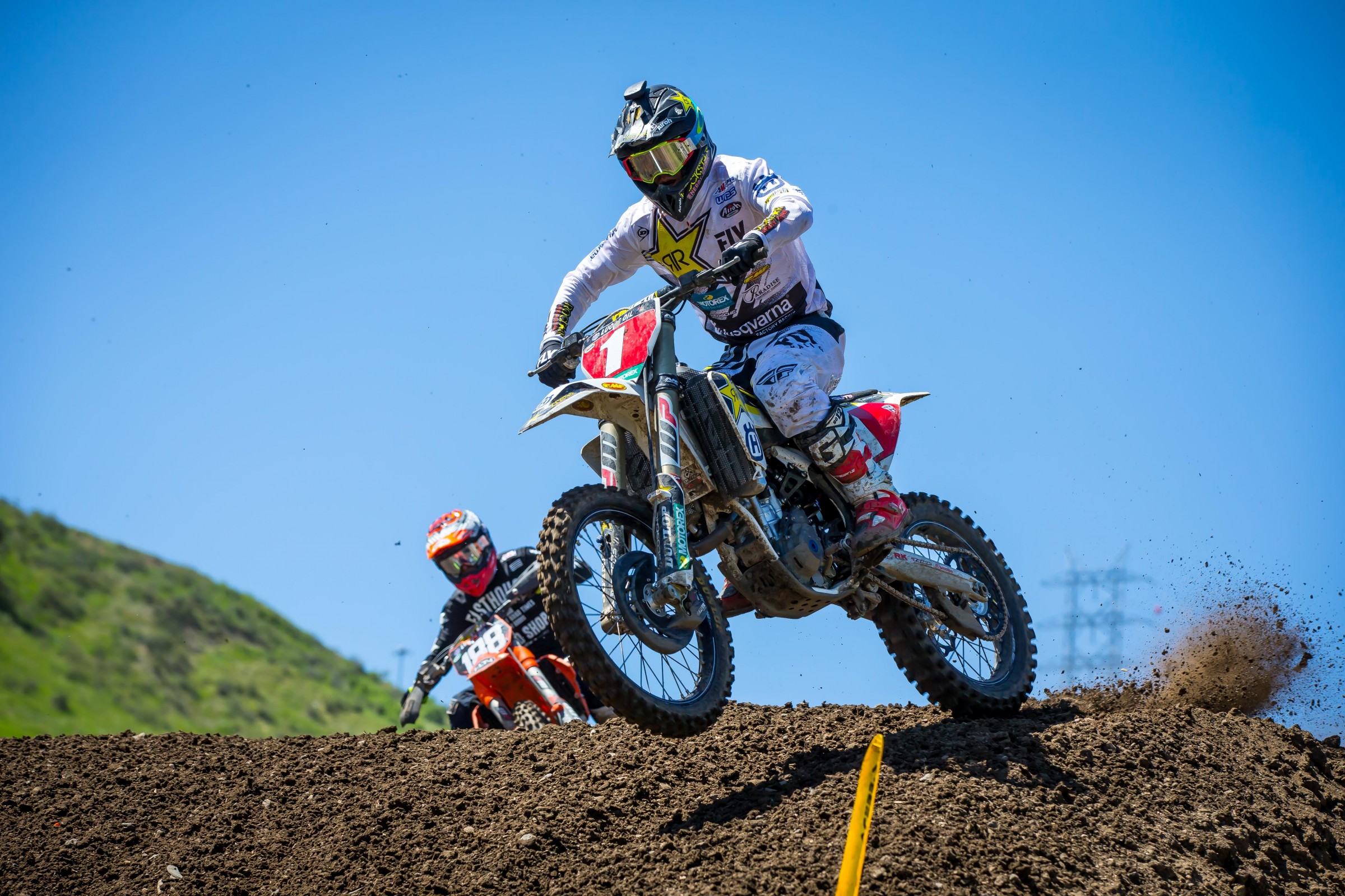 Osborne placed 20th in the second moto after sustaining a shoulder injury.