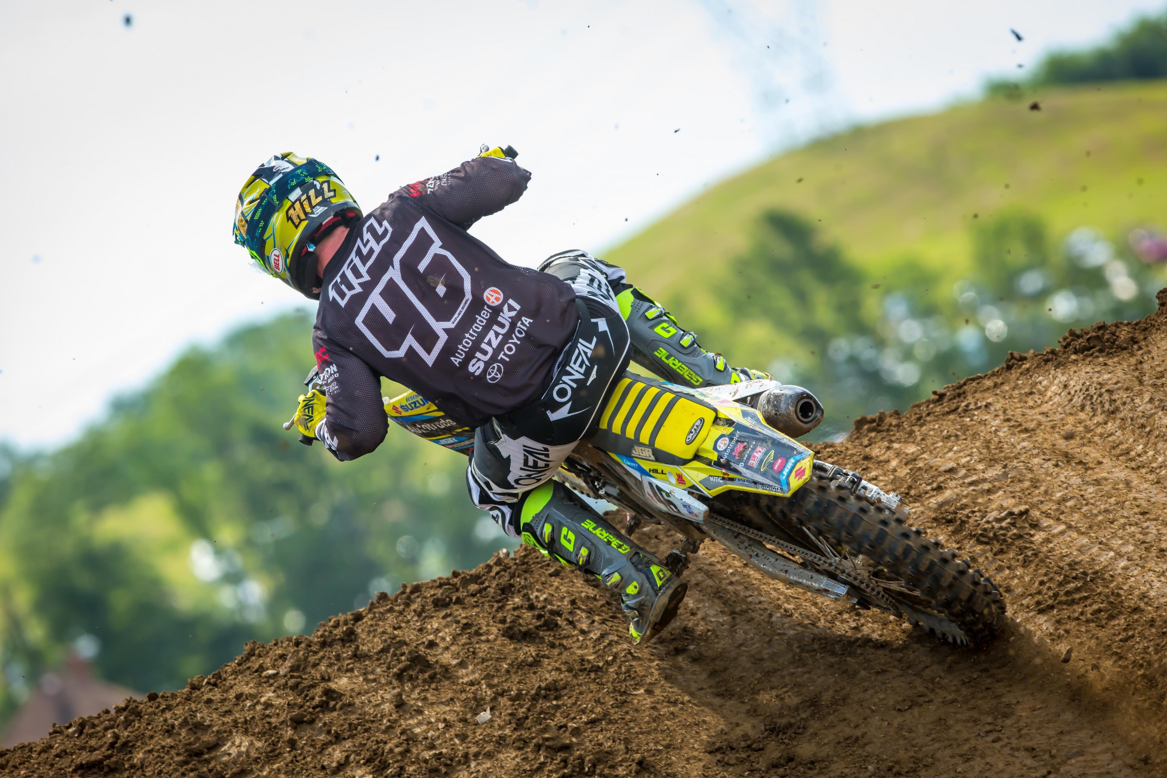 In his first career 450 national, Hill took 4-6 for fifth overall behind Roczen.