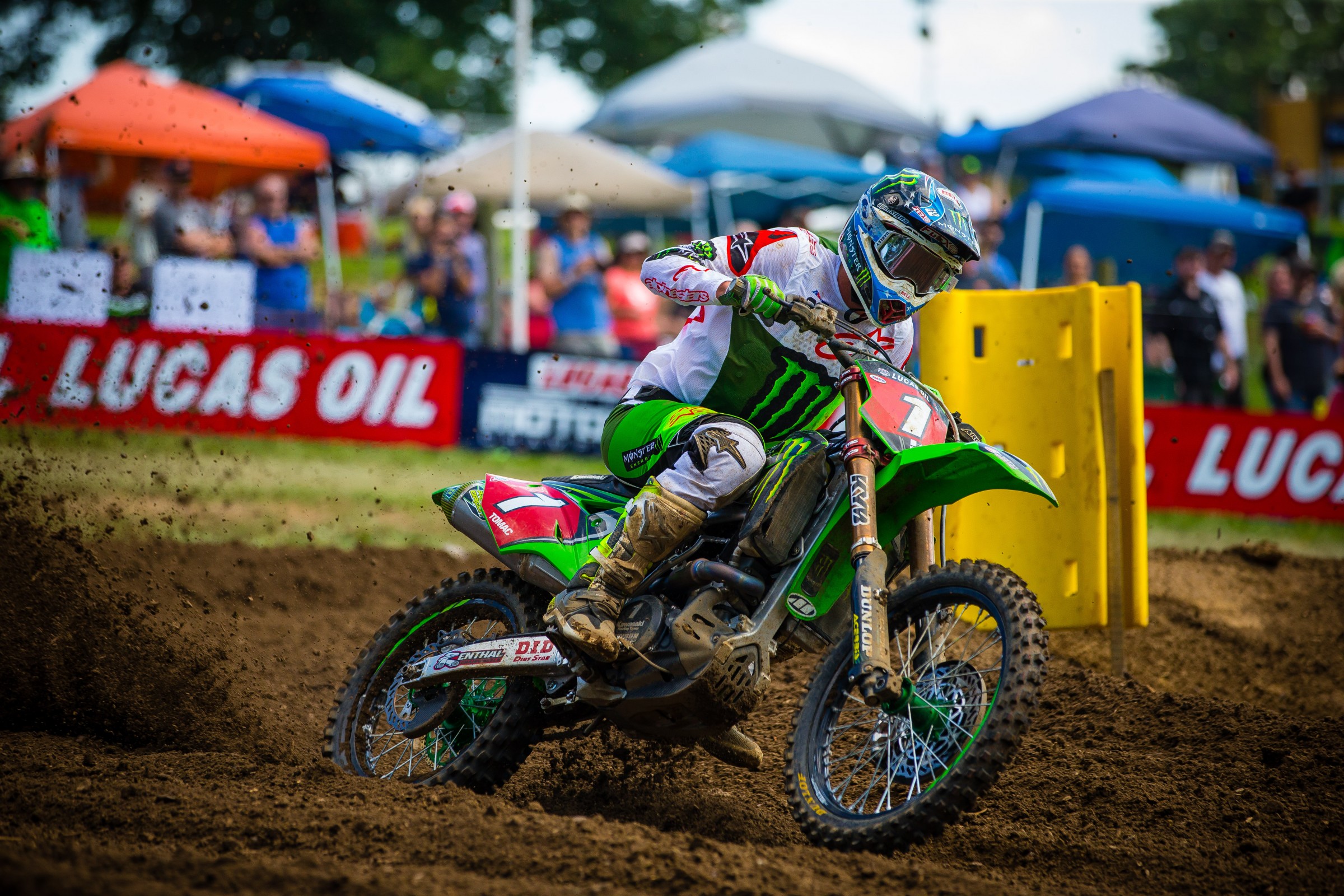 Tomac took his fifth overall win in five rounds at Muddy Creek.