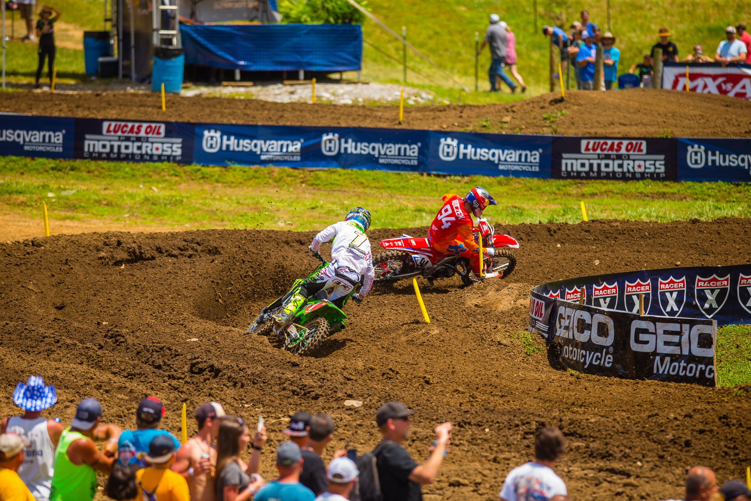 Roczen briefly led laps before finishing 3-4 for fourth overall.