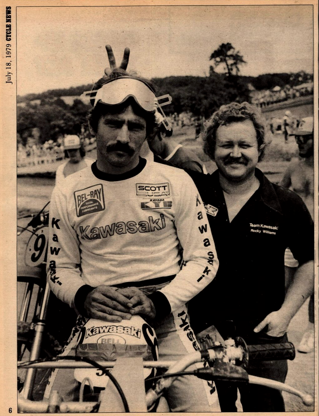Gaylon Mosier with his mechanic Rocky Williams.