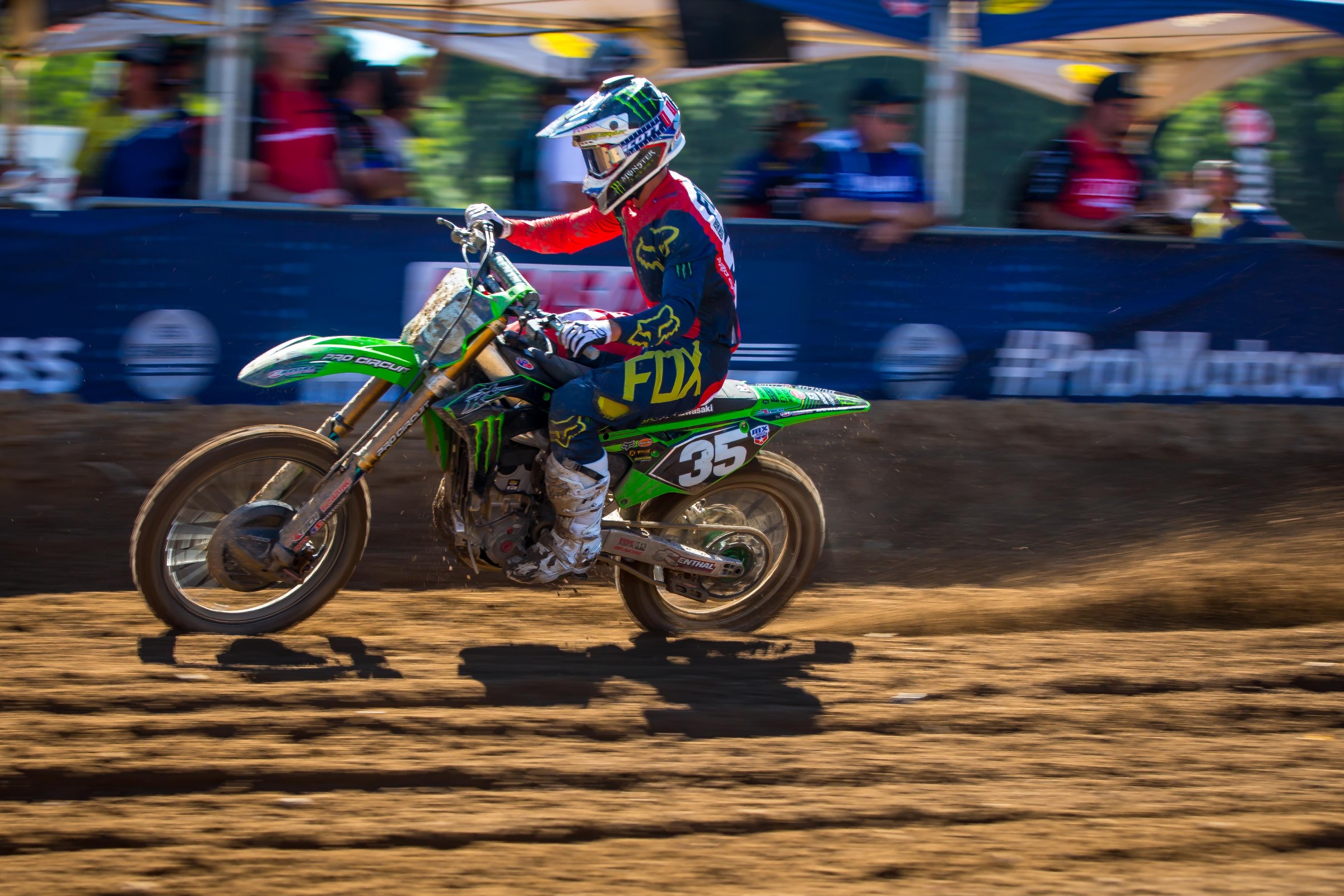 Forkner went on to take second place in the second moto for 35-2 finishes on the day.